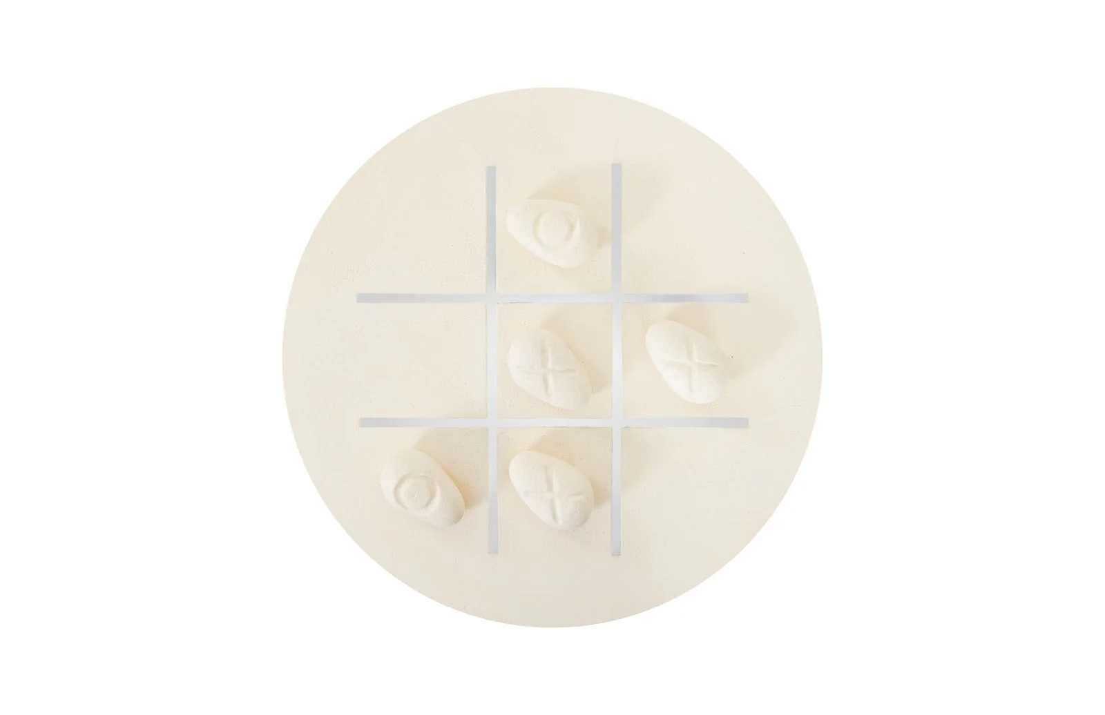 Phillips Collection Tic-Tac-Toe Stone, Large, Off-White - Image 5