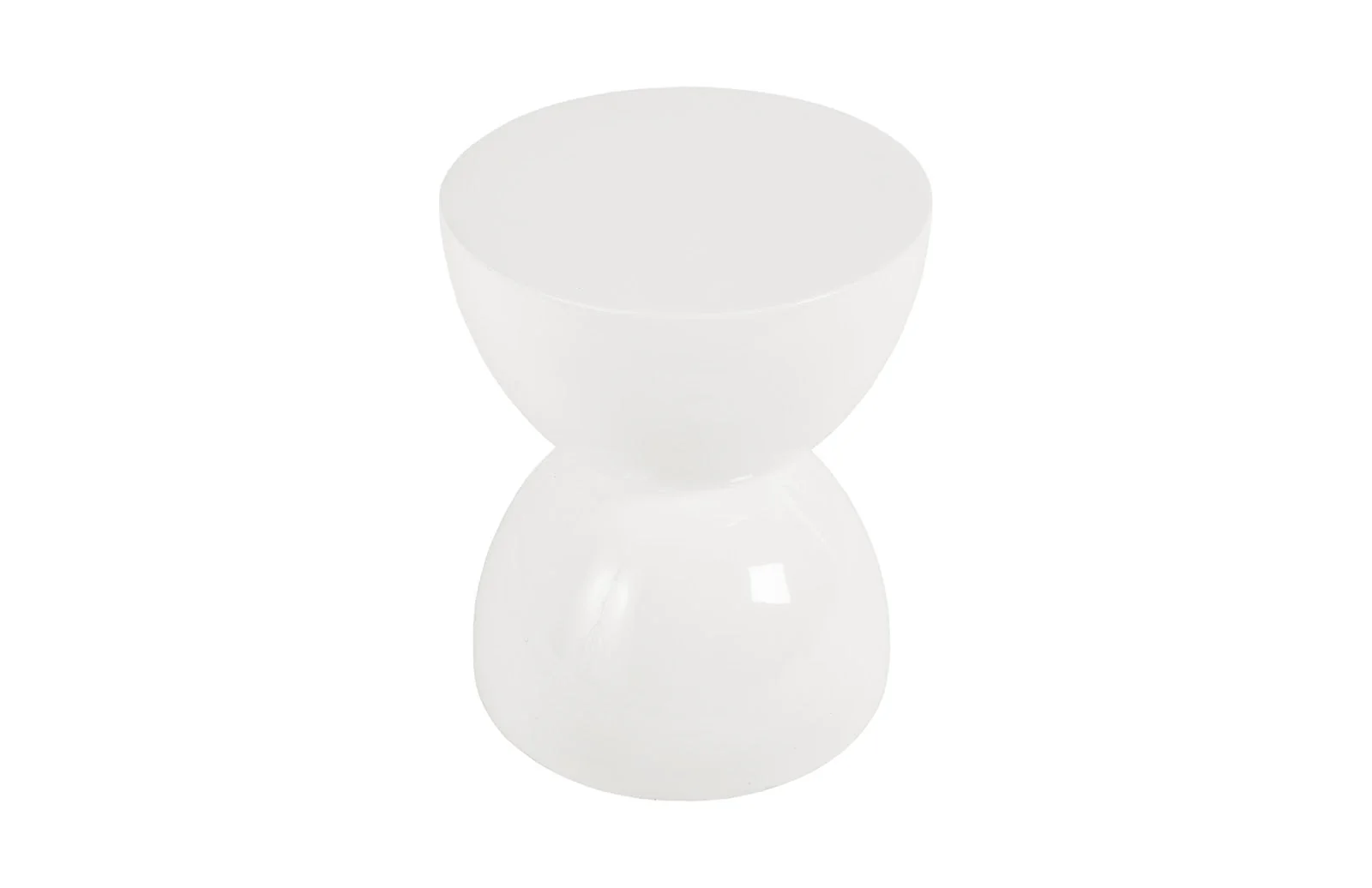 Phillips Collection Totem Stool, White Gel Coat, SM