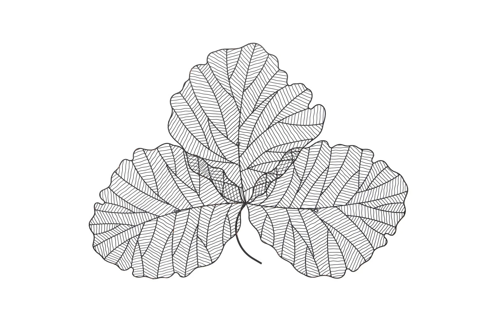 Phillips Collection Tri Leaf Wall Art, Medium, Metal, Copper/Black - Image 4