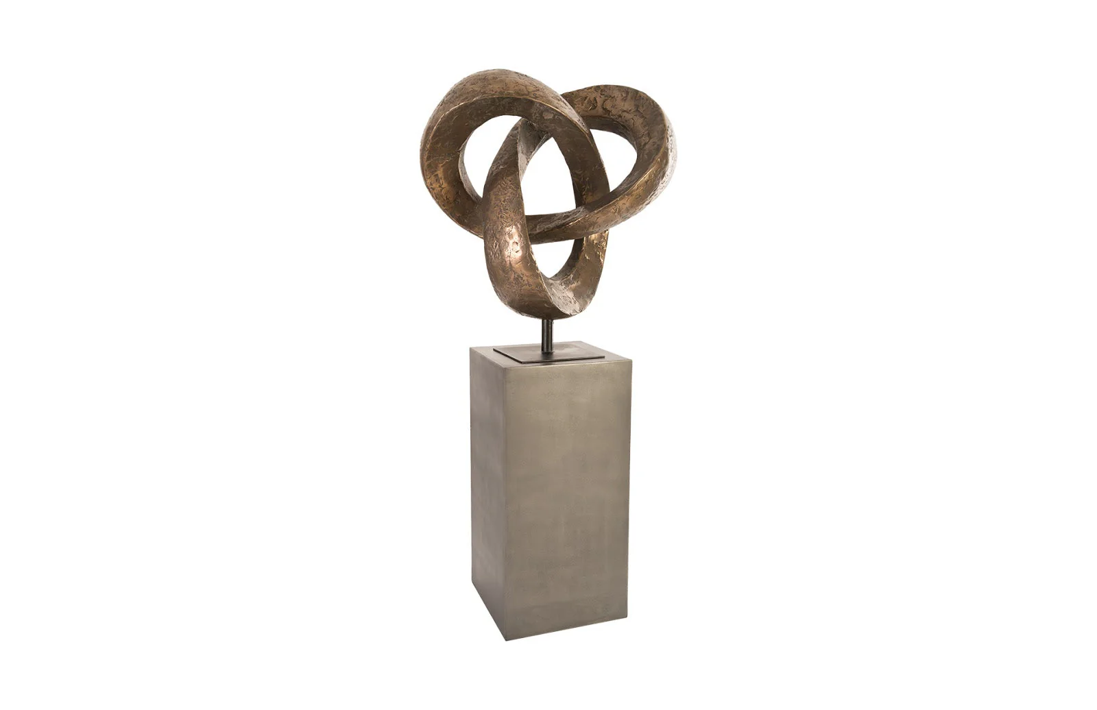 Phillips Collection Trifoil Sculpture, Bronze - Image 2