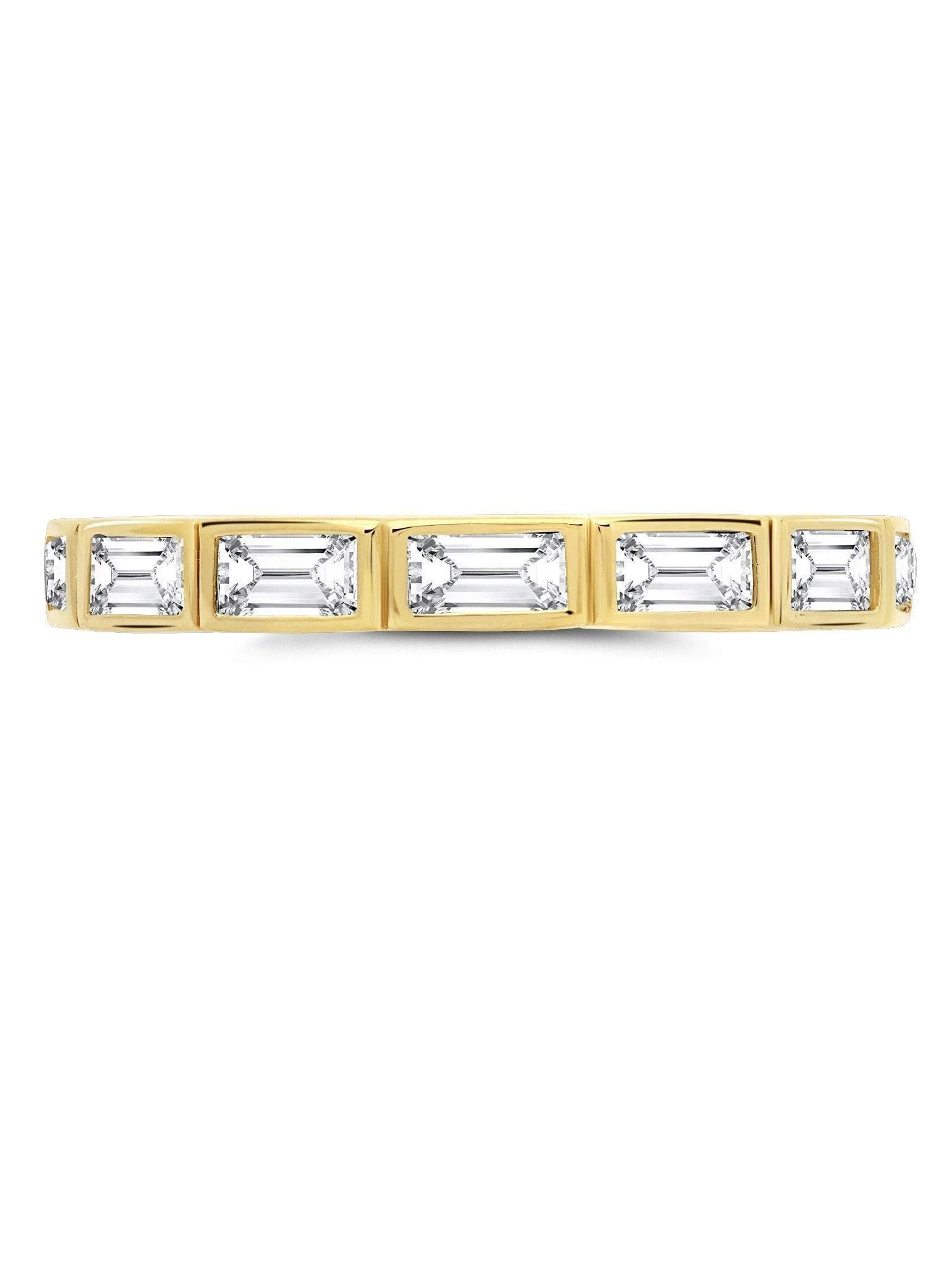 Crislu Prism II Eternity Band finished in 18kt Gold Size 8 - Image 2
