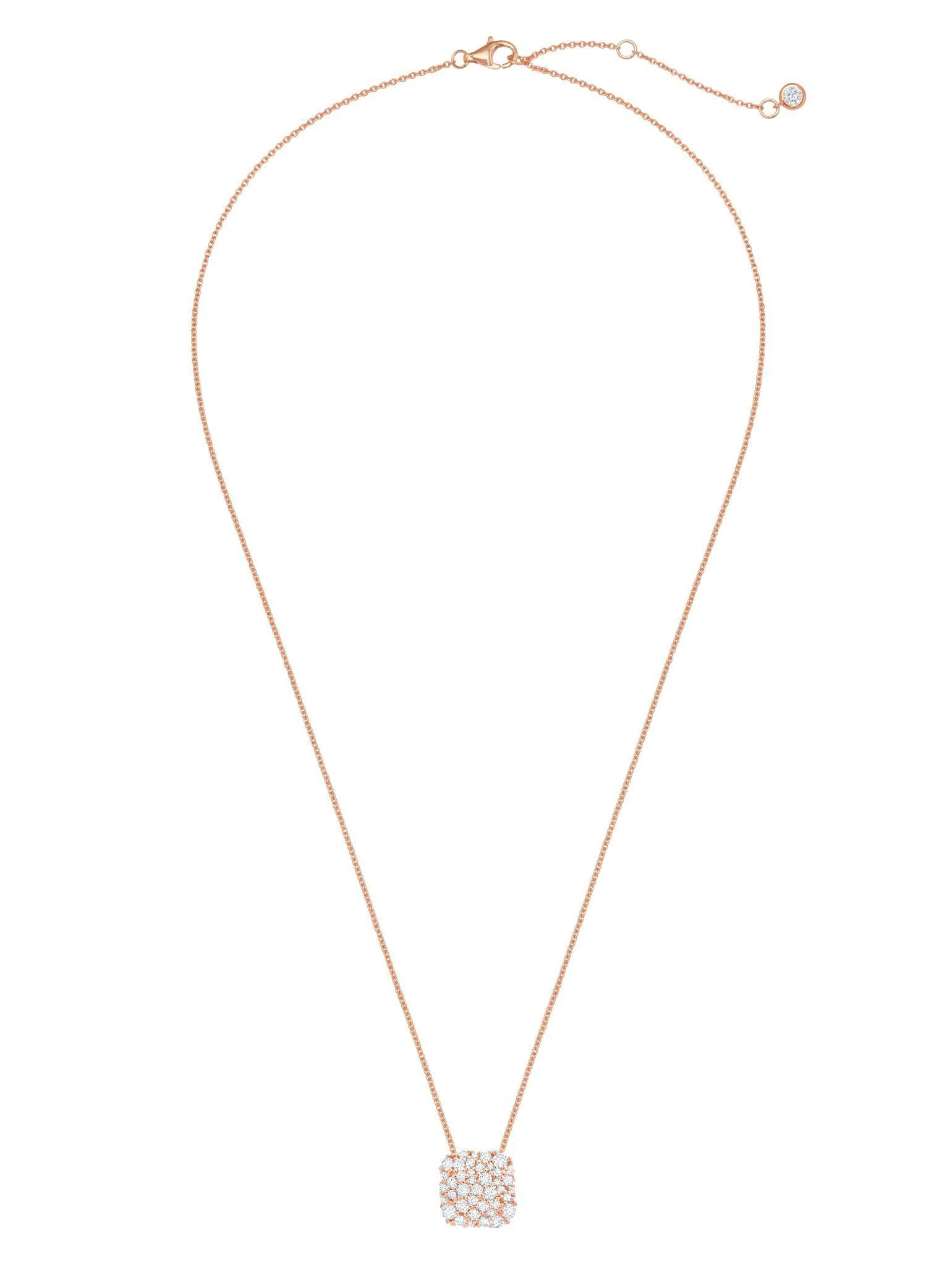 Crislu Round Glisten Necklace finished in 18kt Rose Gold - Image 2