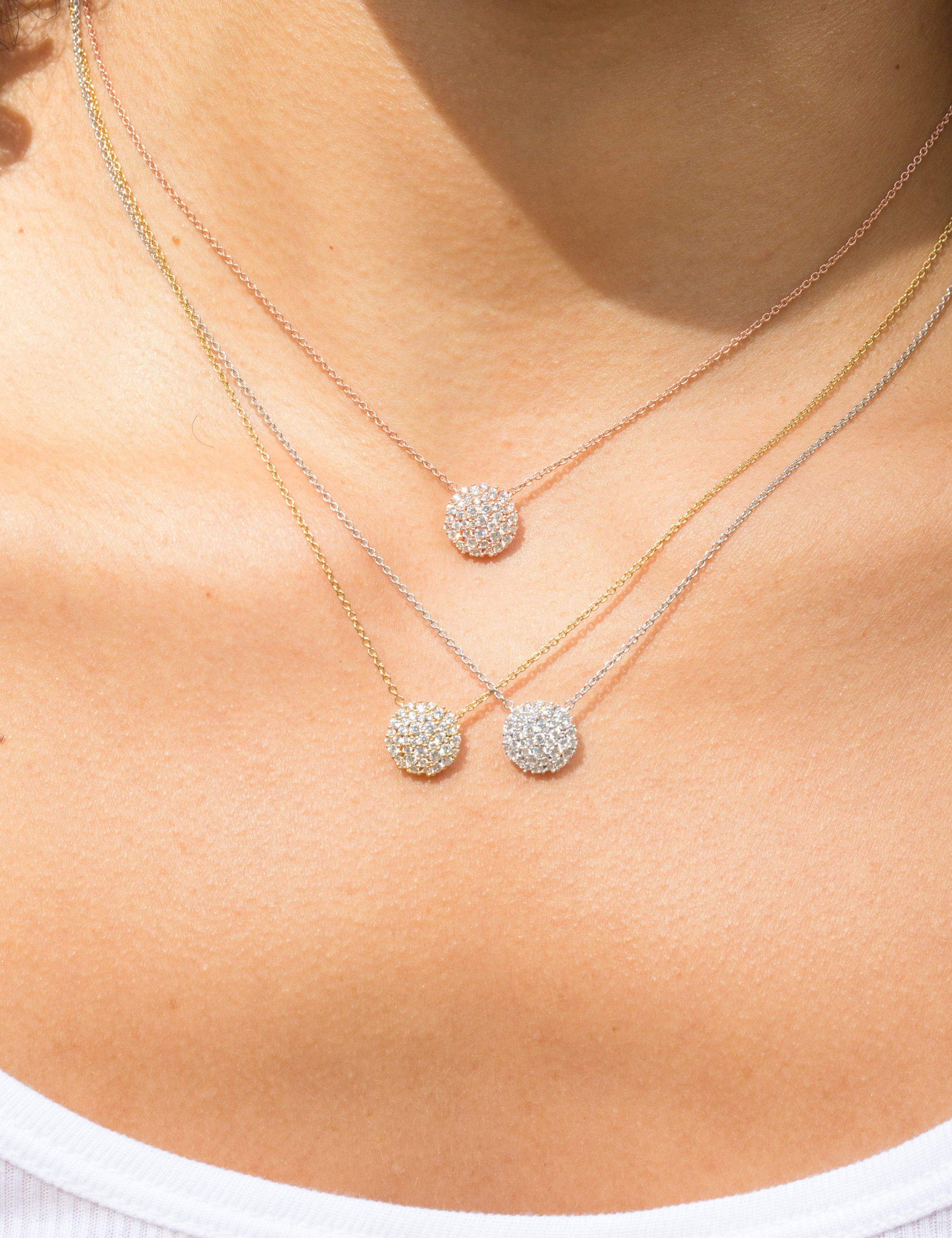 Crislu Round Glisten Necklace finished in 18kt Rose Gold - Image 3