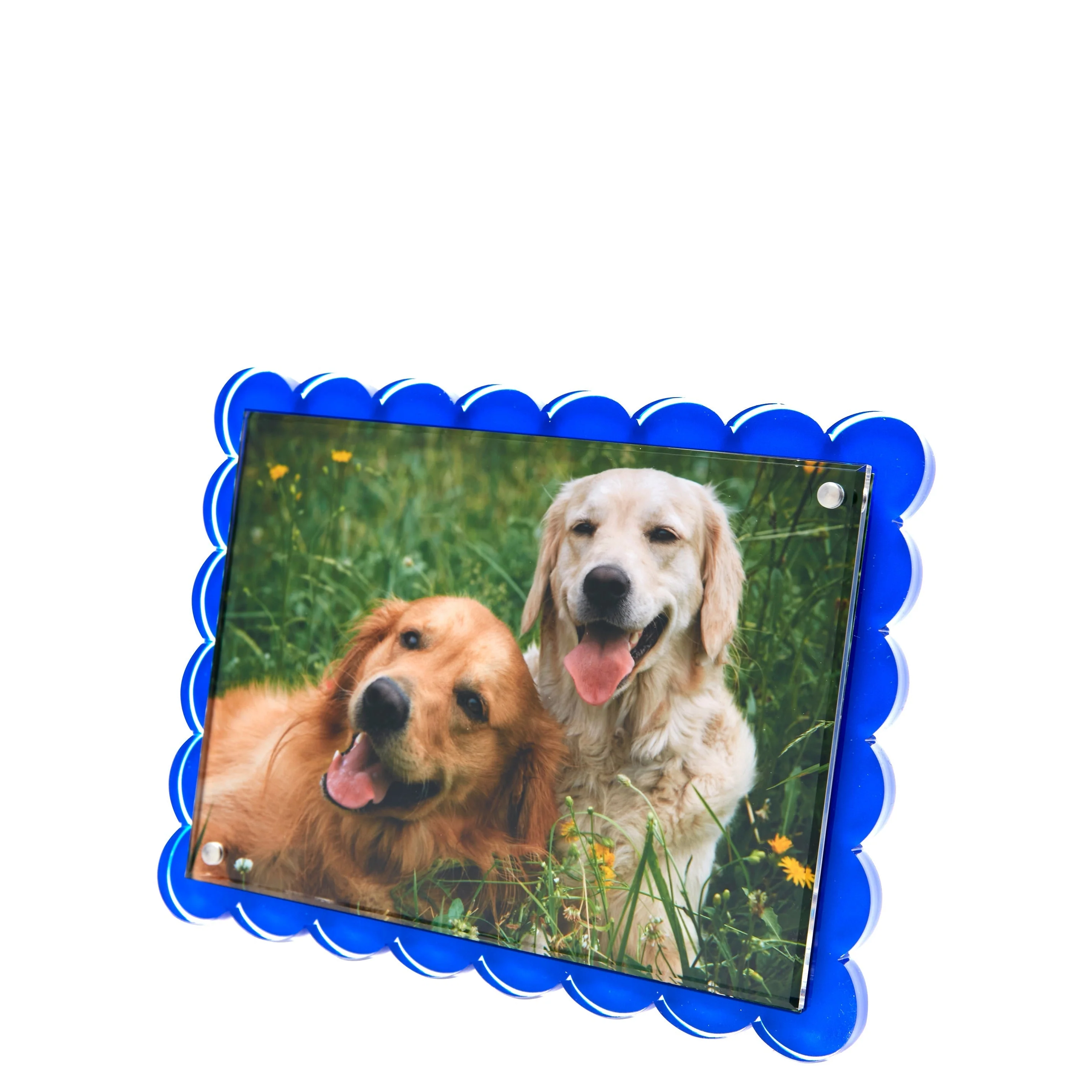 Scallop Frame 5x7 / 4x6 - Blue - Image 2