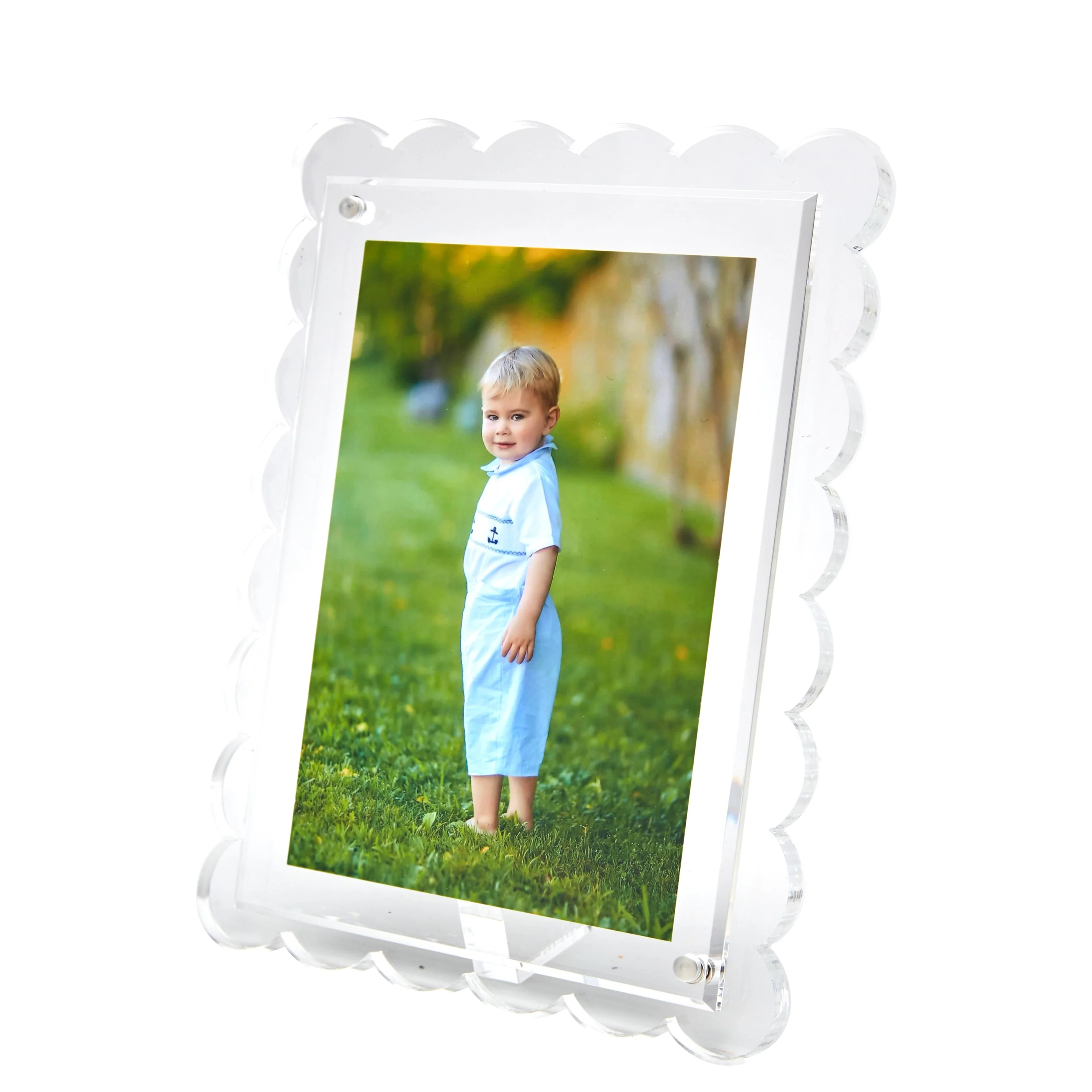 Scallop Frame 5x7 / 4x6 - Clear