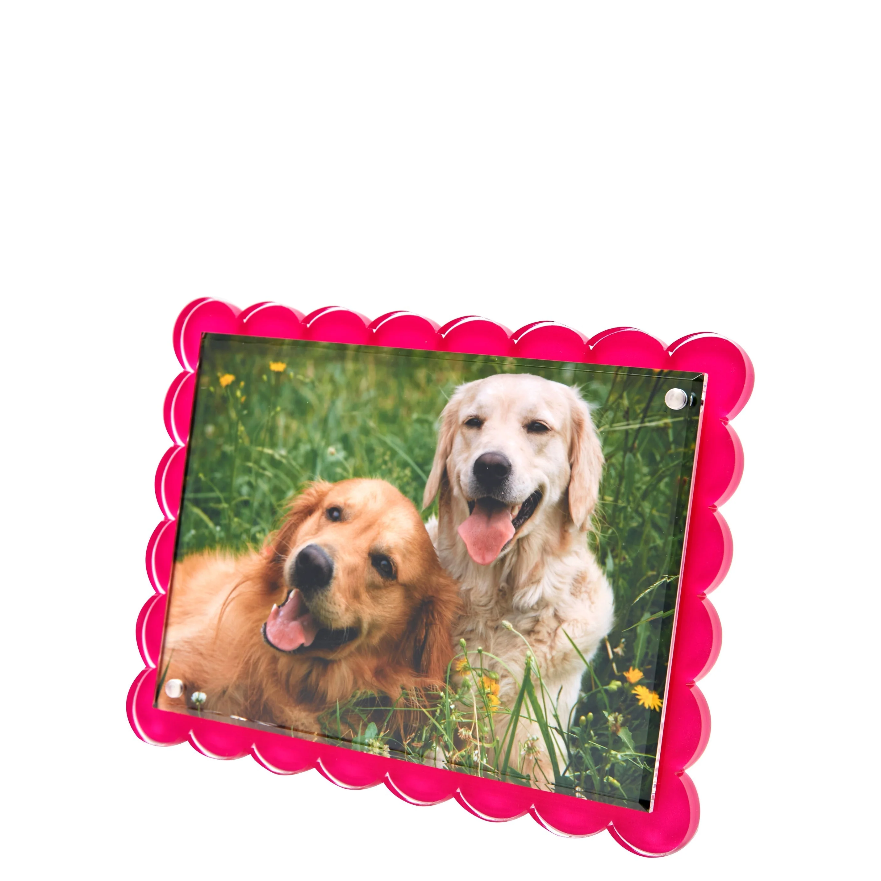 Scallop Frame 5x7 / 4x6 - Pink - Image 2