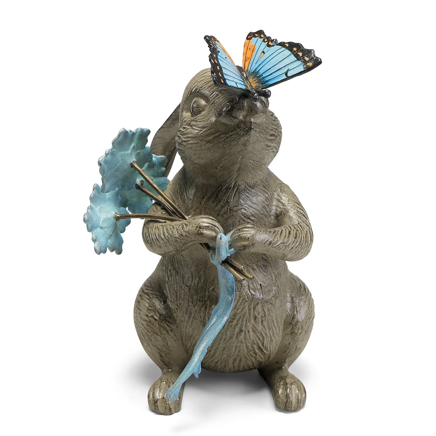 Bunny and Butterfly Garden Sculpture - Image 2