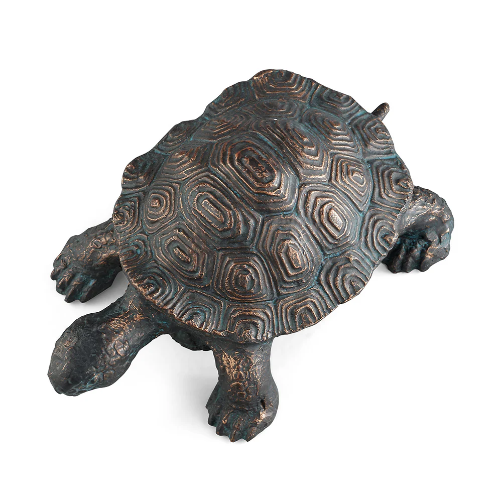 Curious Young Turtle Garden Sculpture - Image 3