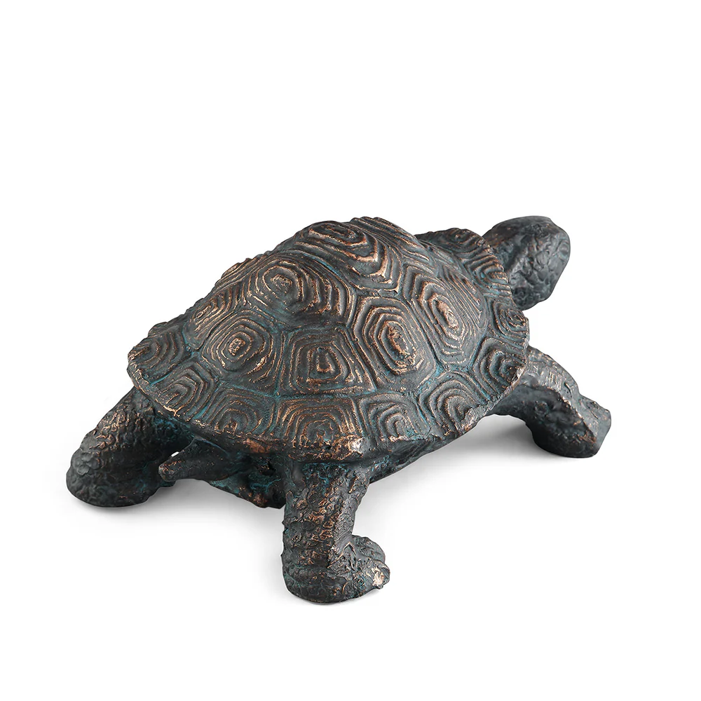 Curious Young Turtle Garden Sculpture - Image 4