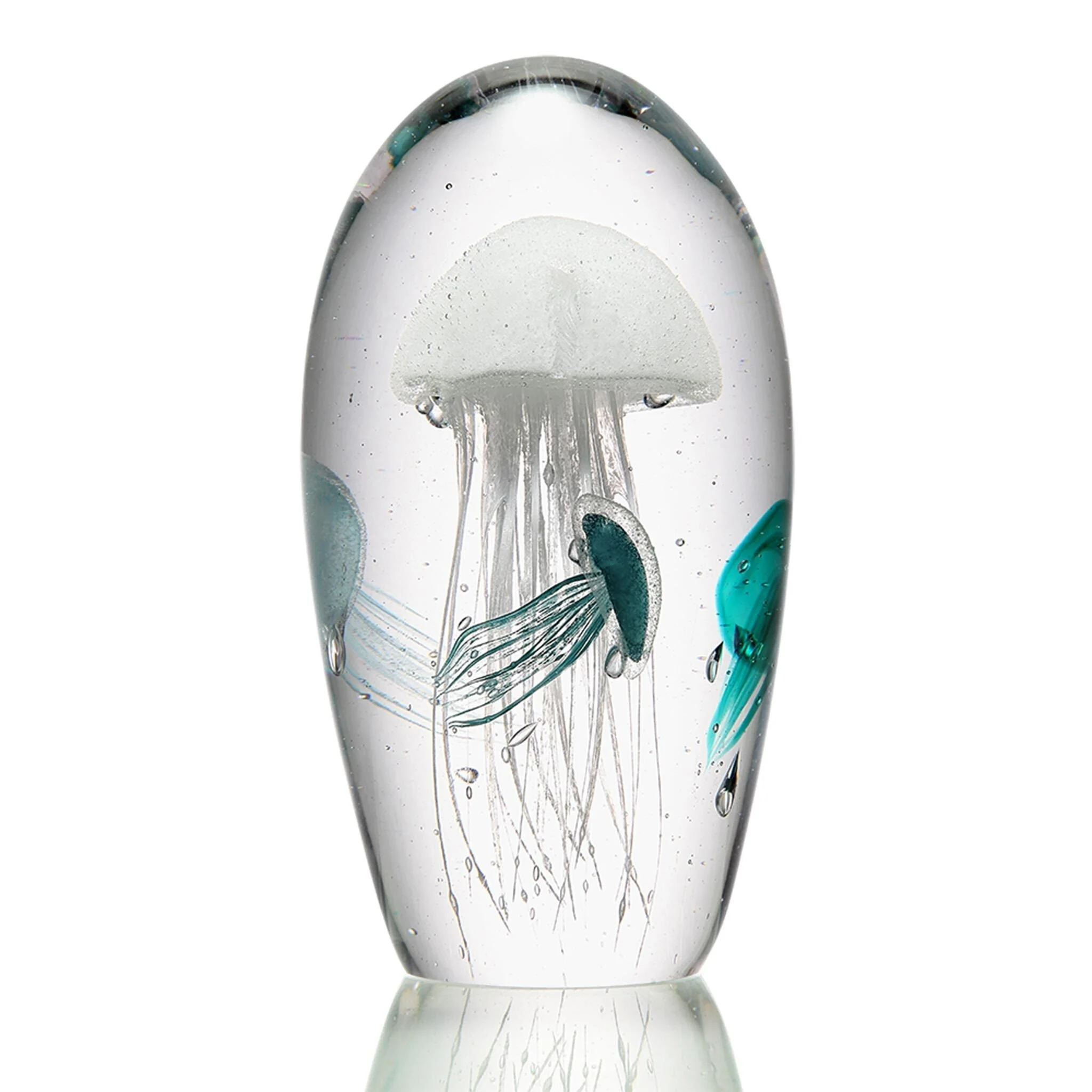 Art Glass Swimming Jellyfish Quartet - Image 2