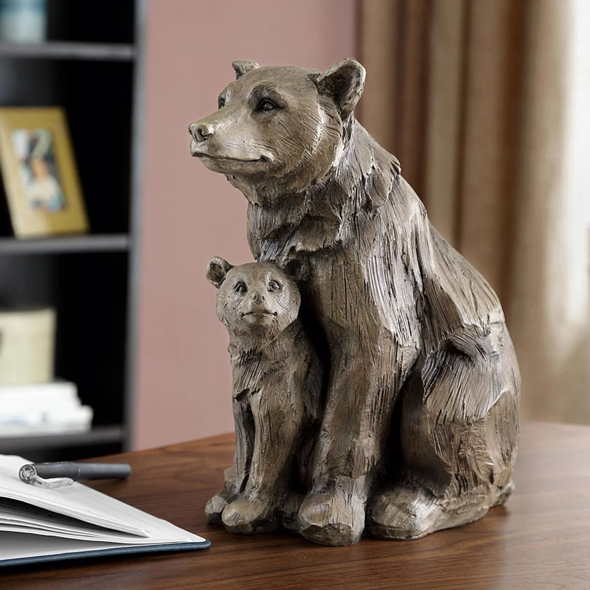 Bear and Cub Desktop Decor