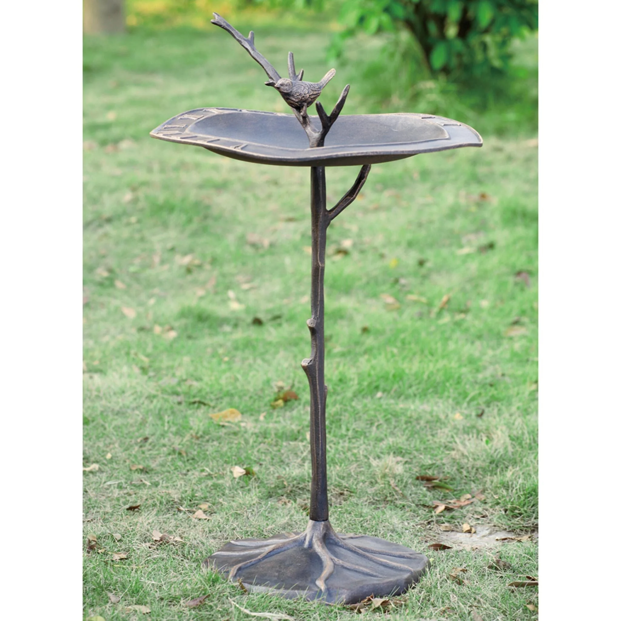 Bird on Branch Sundial / Birdbath