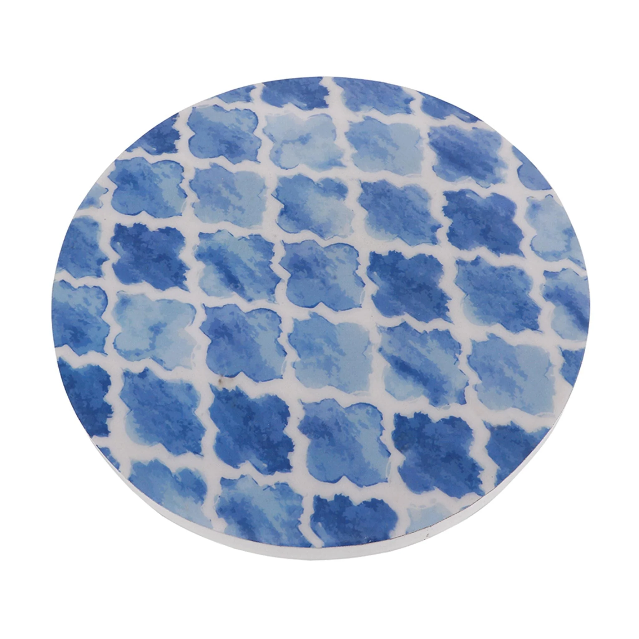 Blue Diamond Pattern Plant Sta - Image 3