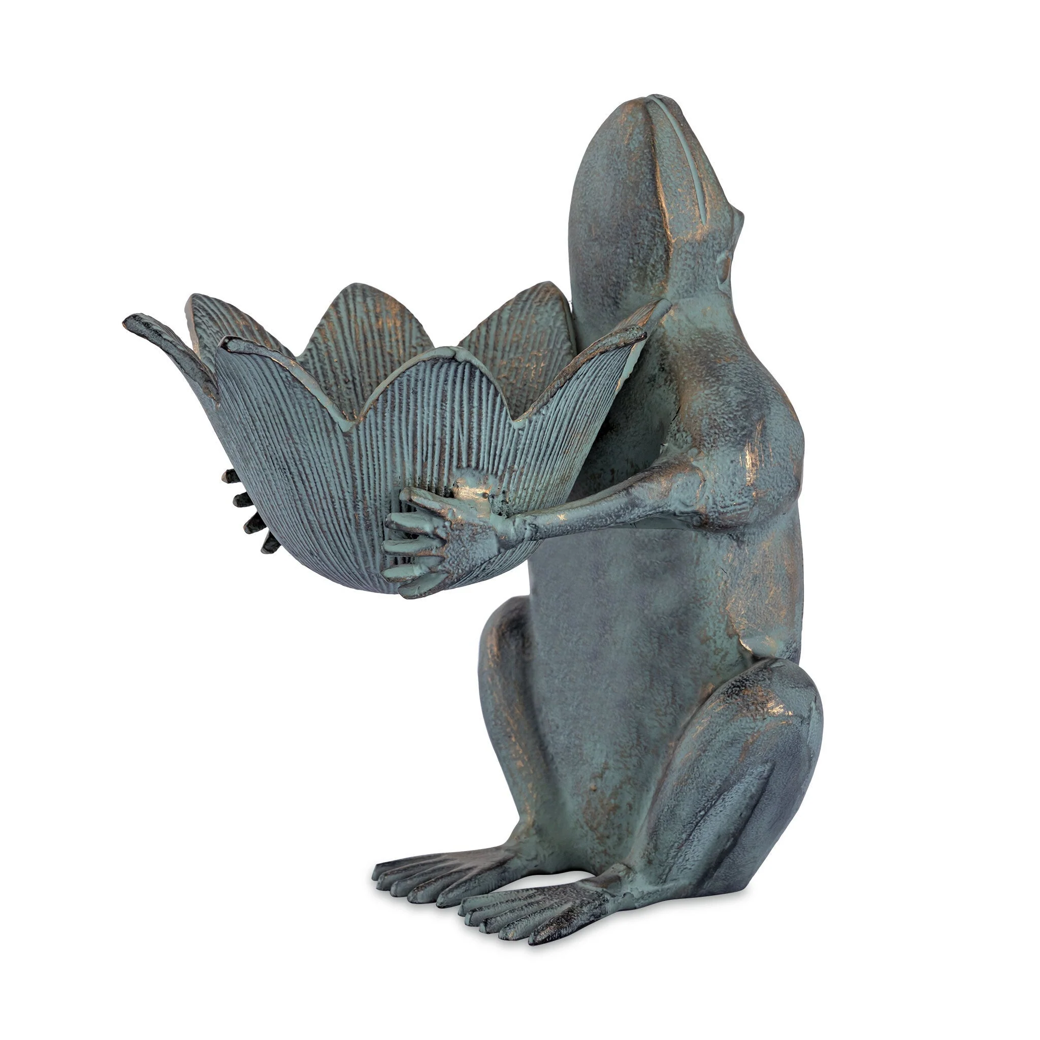 Frog Royalty with Crown Birdfe - Image 2