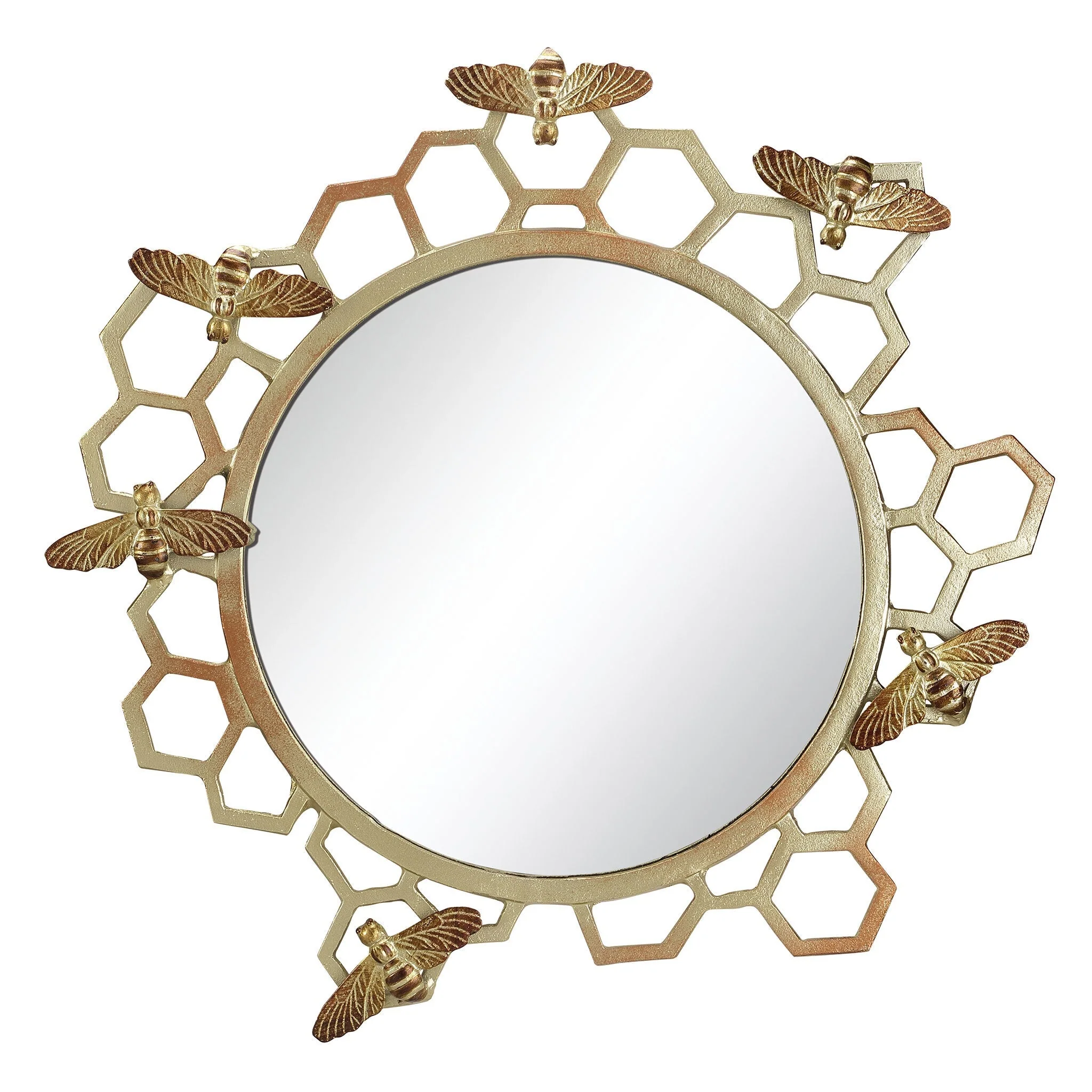 Honeycomb and Bee Wall Mirror - Image 2