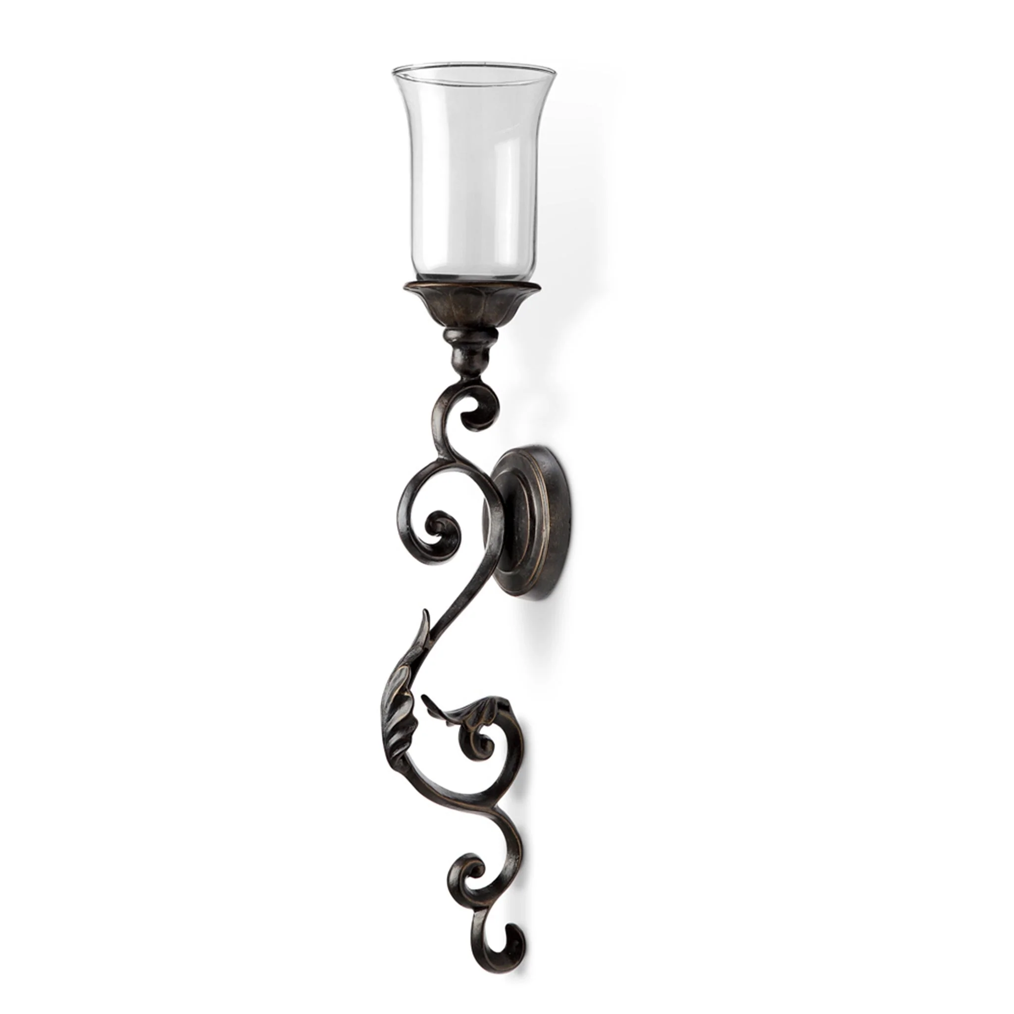 Leaf and Scroll Wall Sconce