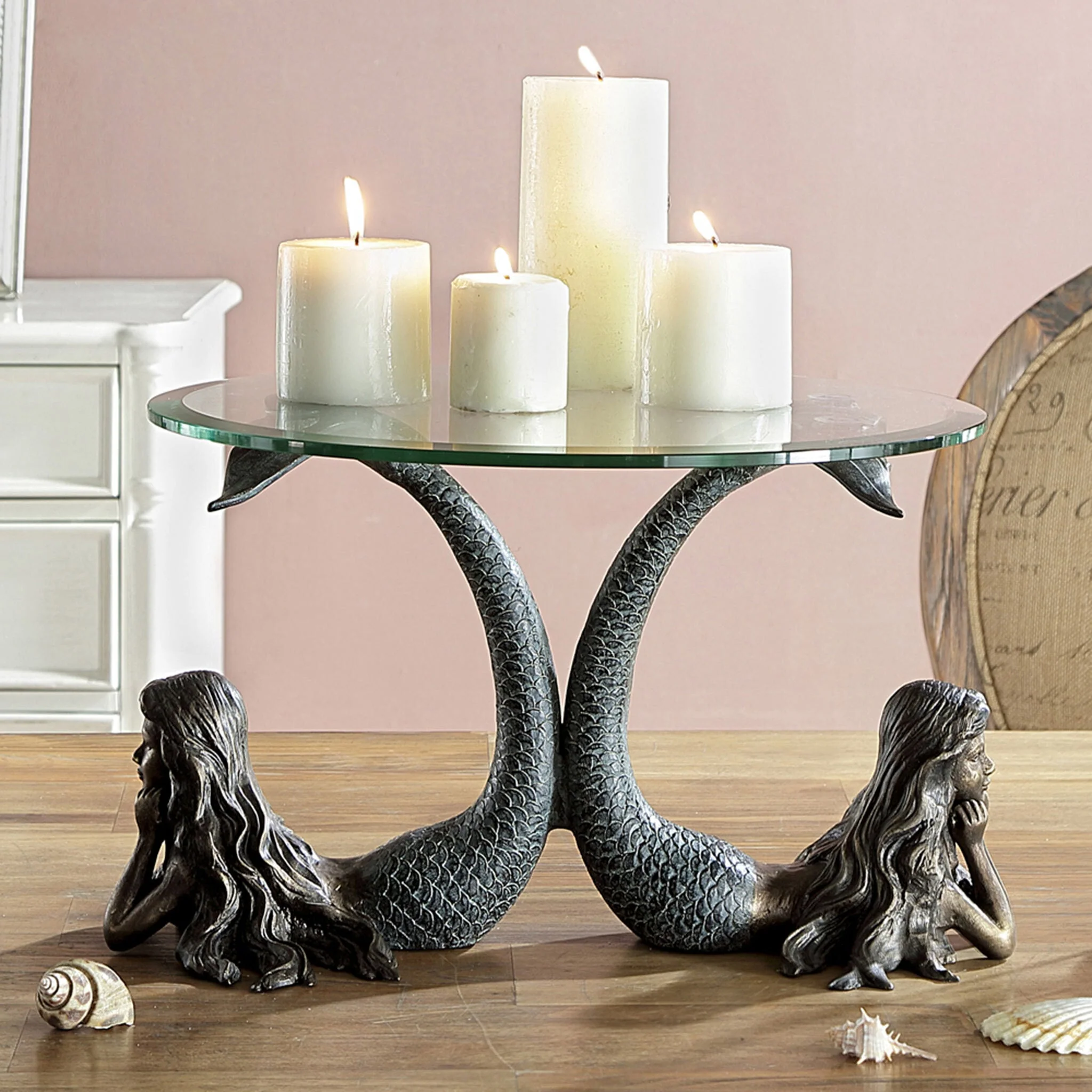 Mermaid Duet Table Server/Candleholder