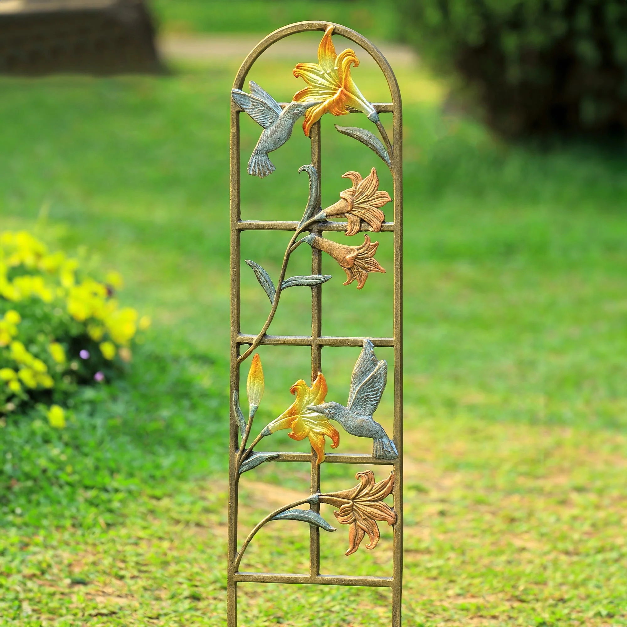 Narrow Hummingbird Trellis (spikes 7.75" H)