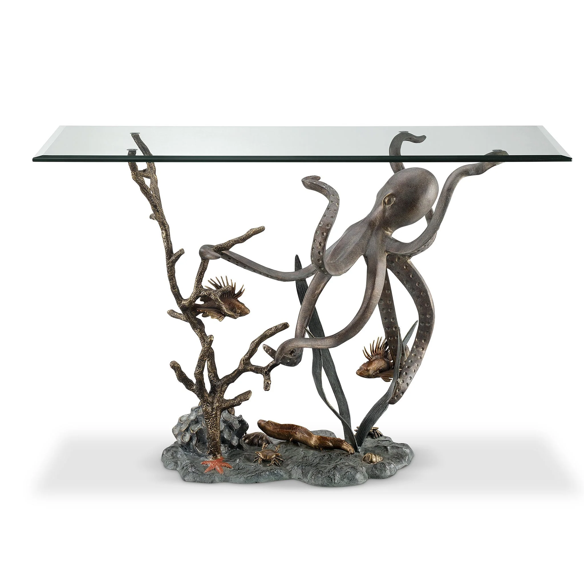 Octopus and Sea Life Console Table - Image 2
