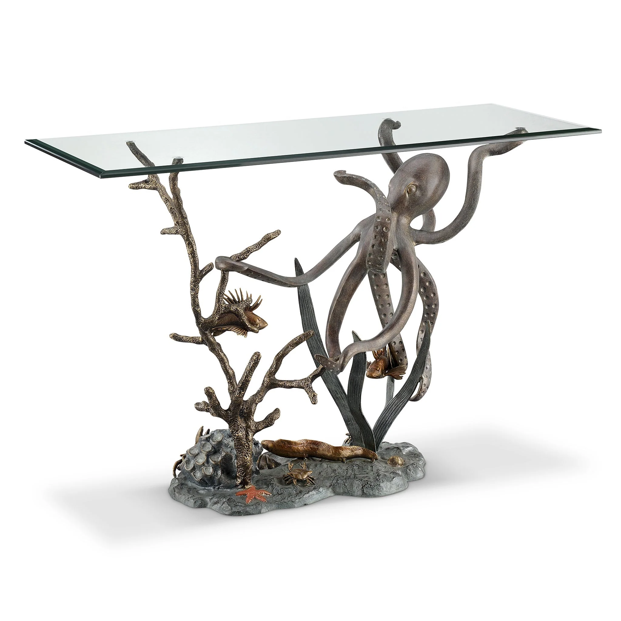 Octopus and Sea Life Console Table - Image 3