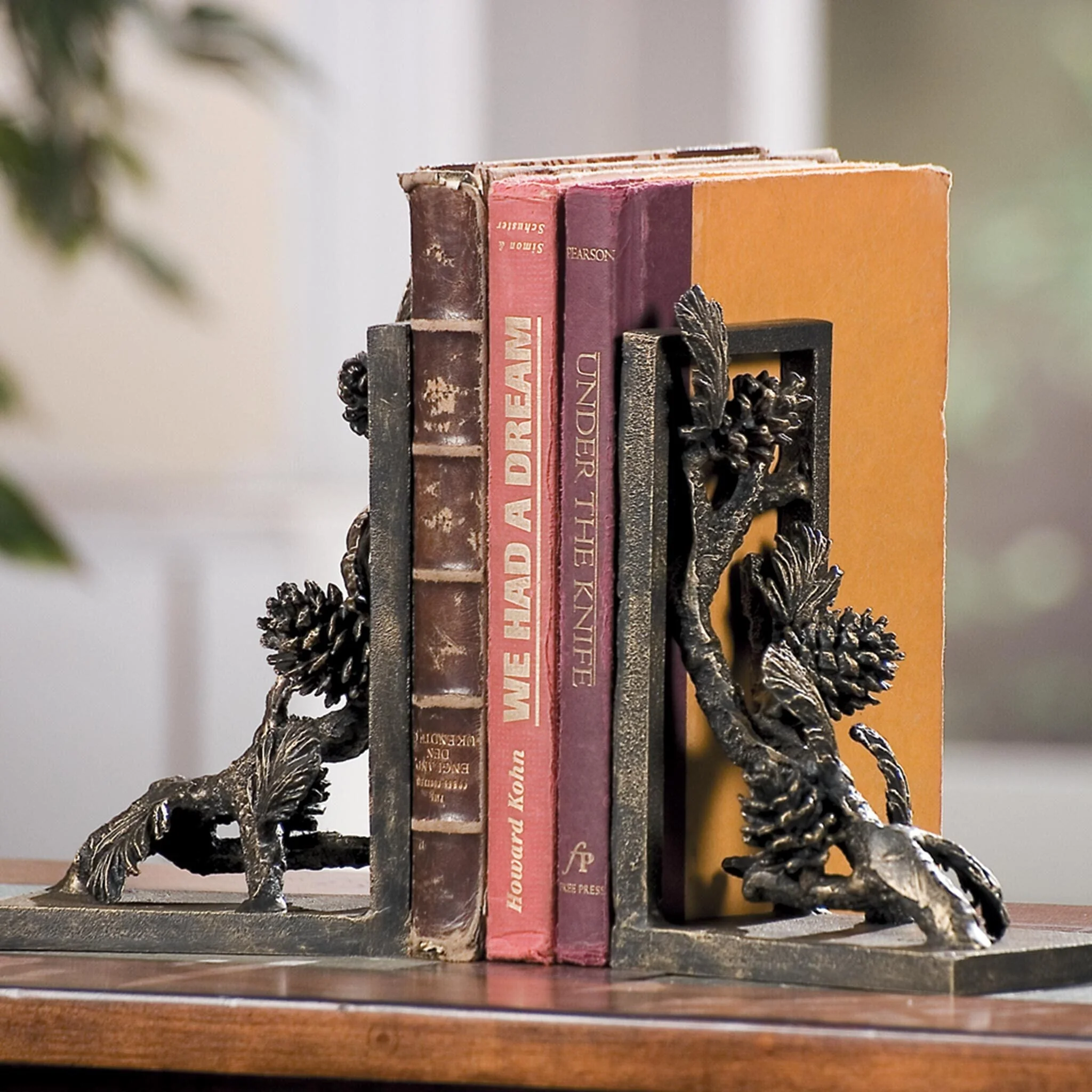 Pinecone Bookends Pair