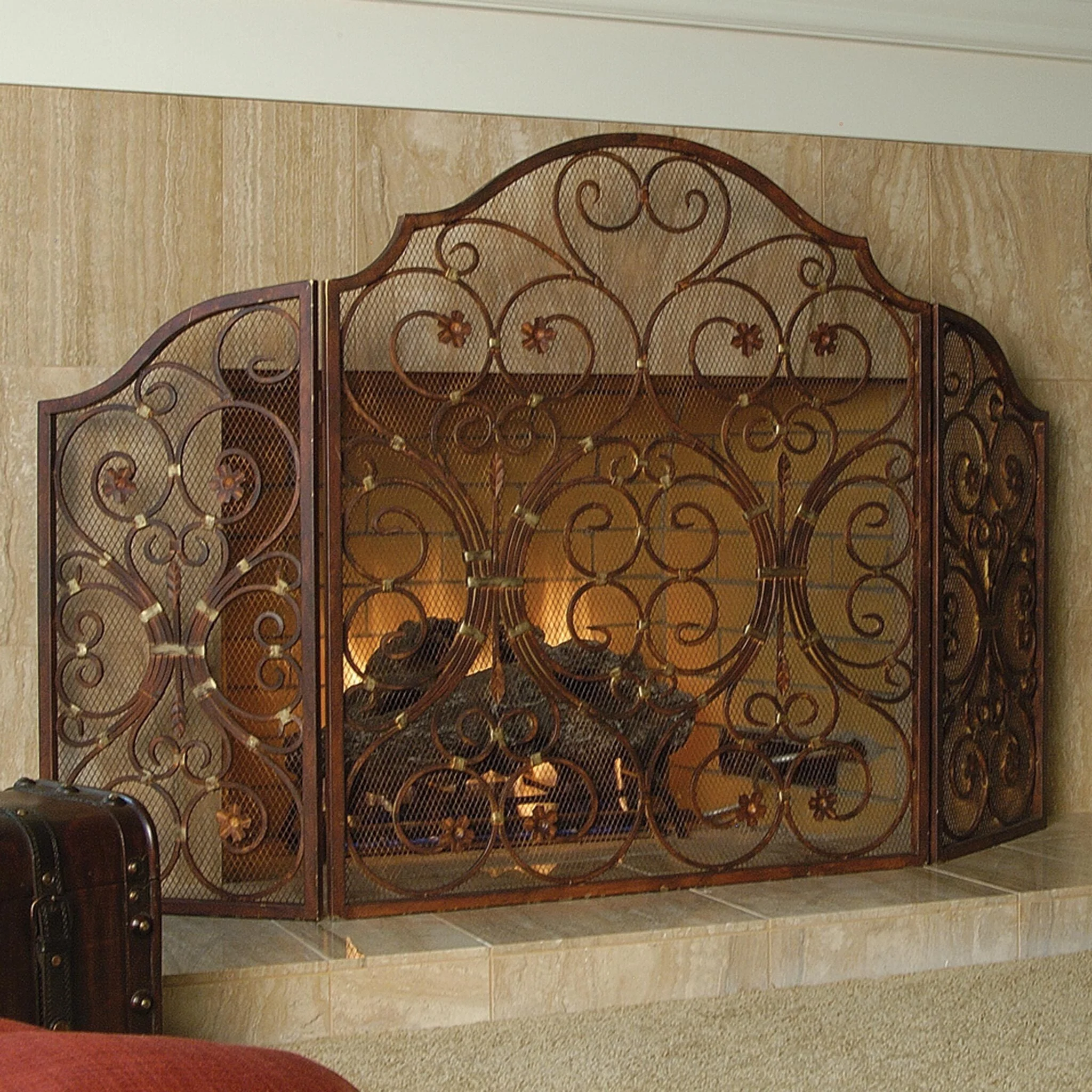 Provincial Fireplace Screen