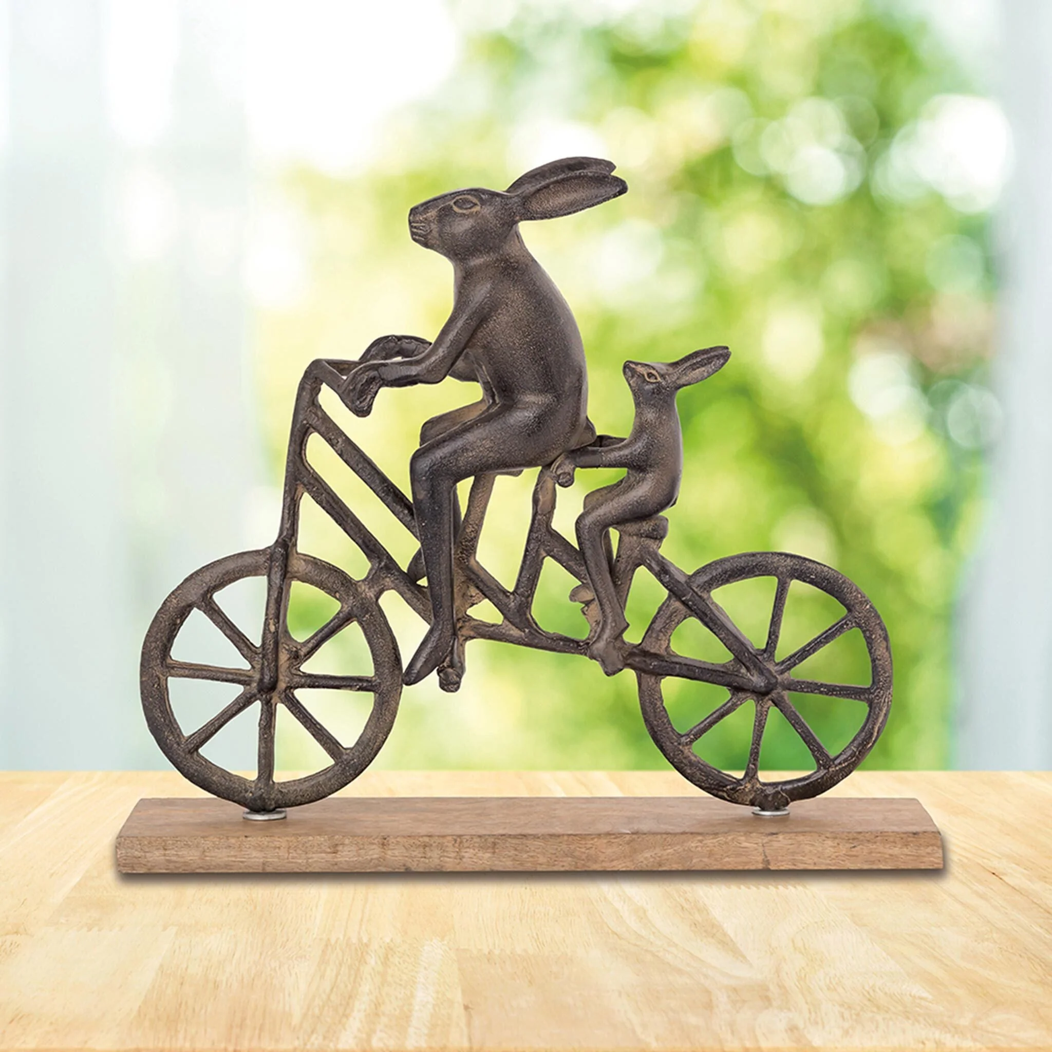 Rabbit and Child on Bicycle