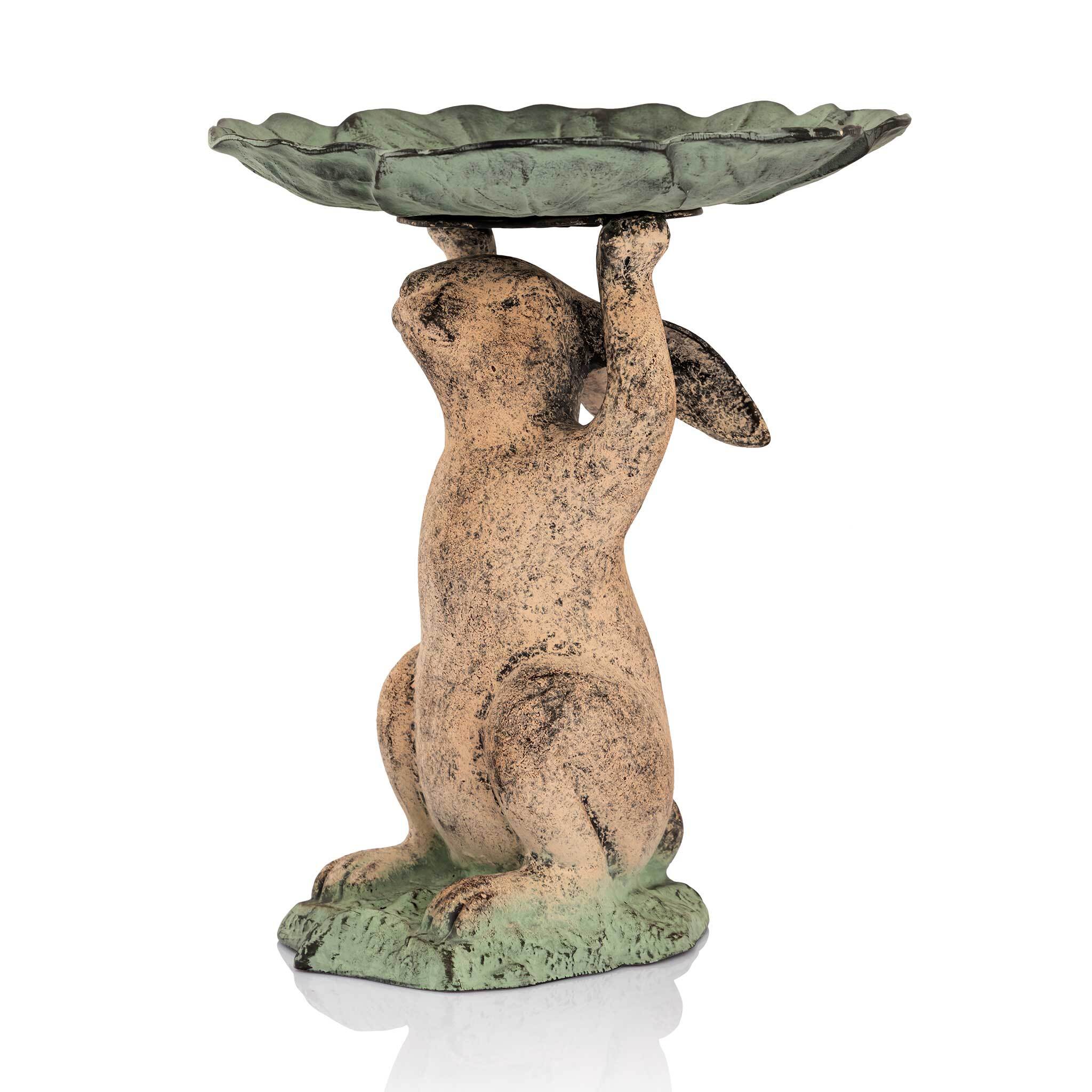 Rabbit Birdbath