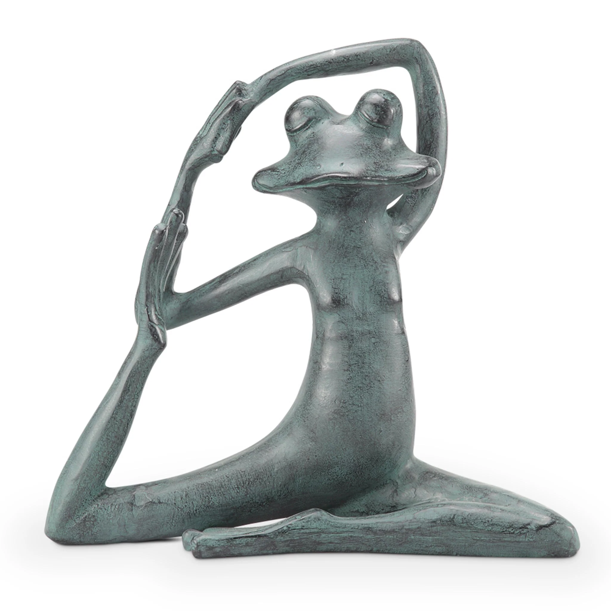 Relaxed Yoga Frog Garden Sculpture - Image 3