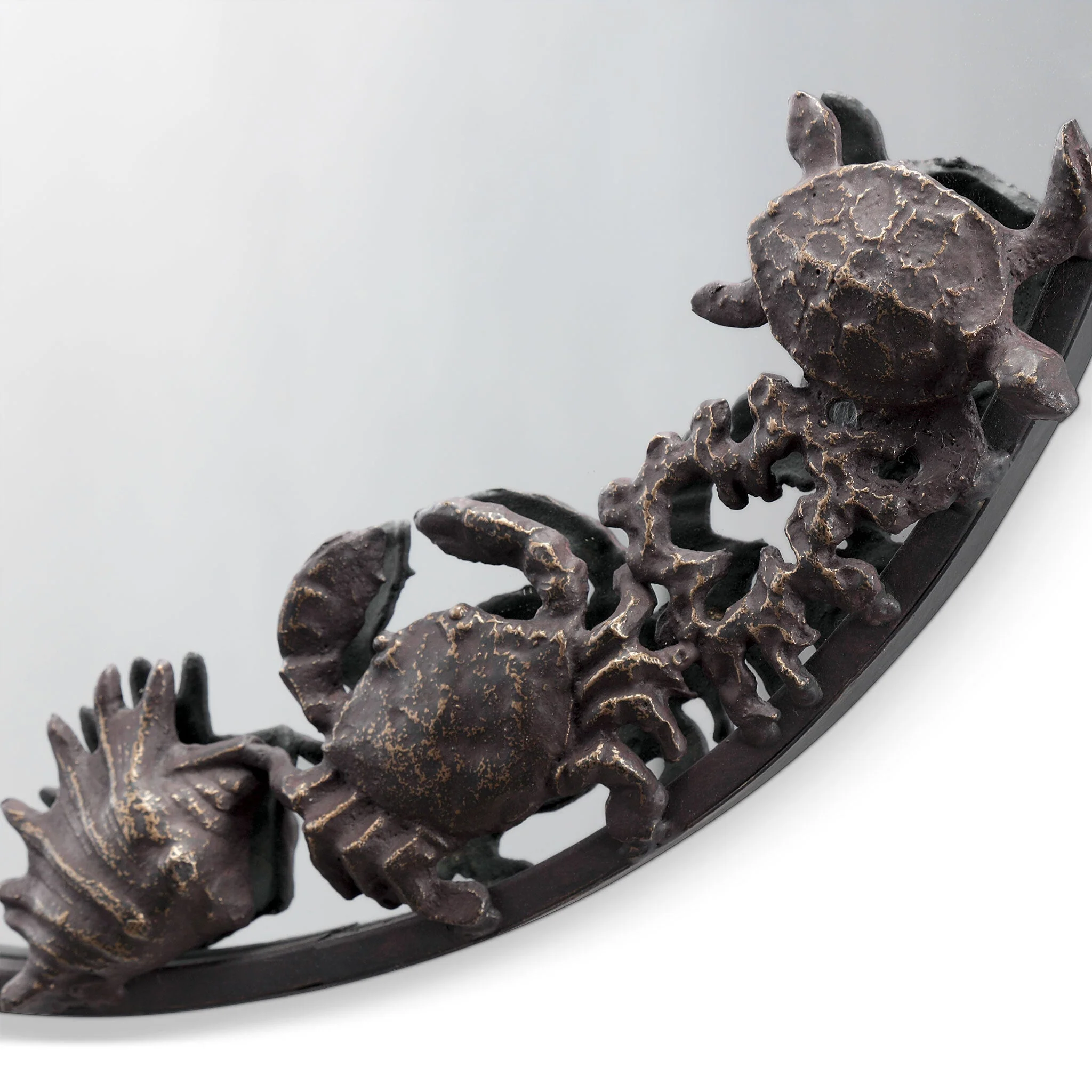 Seahorse and Sea Life Round Mirror - Image 4