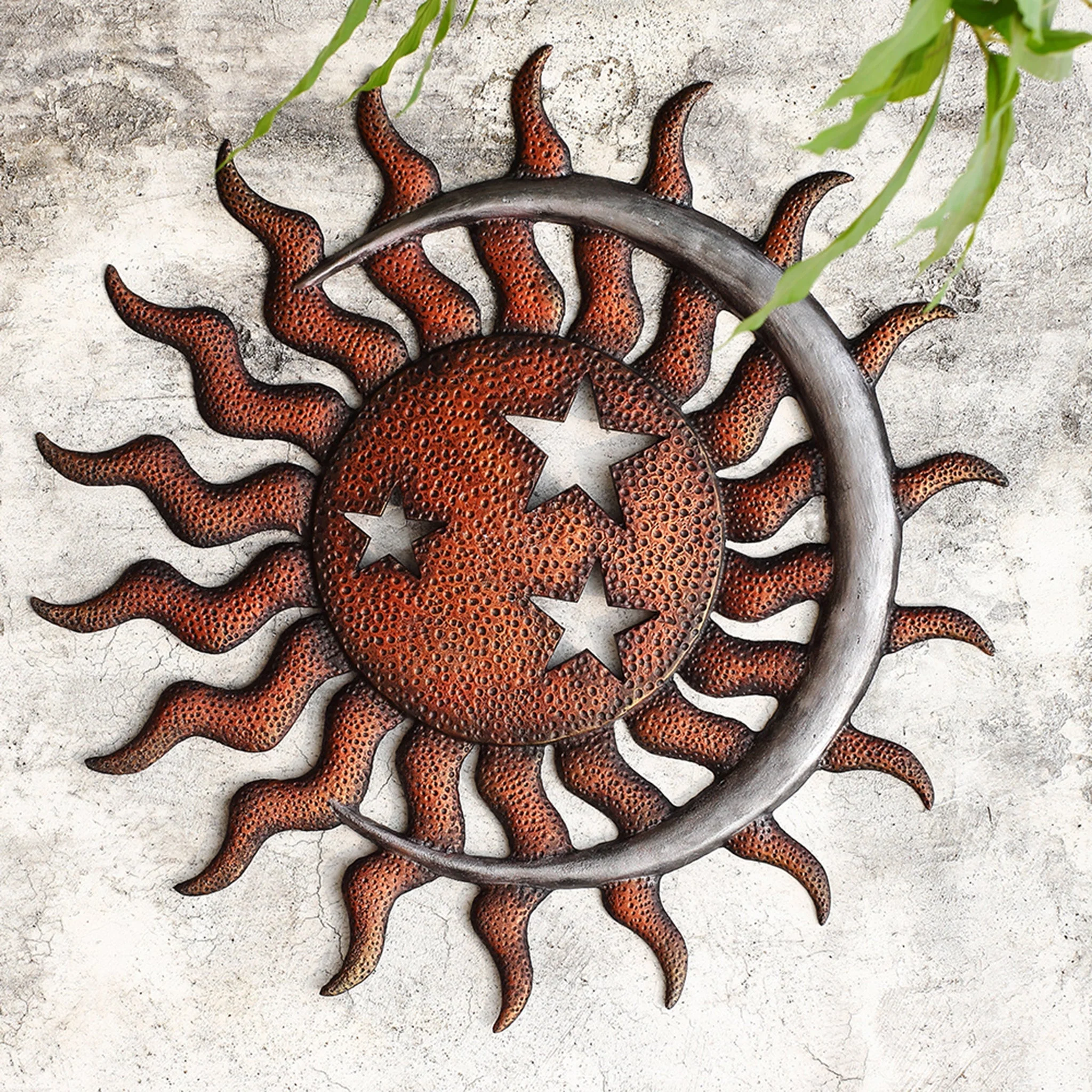 Sun, Moon and Stars Wall Plaqu
