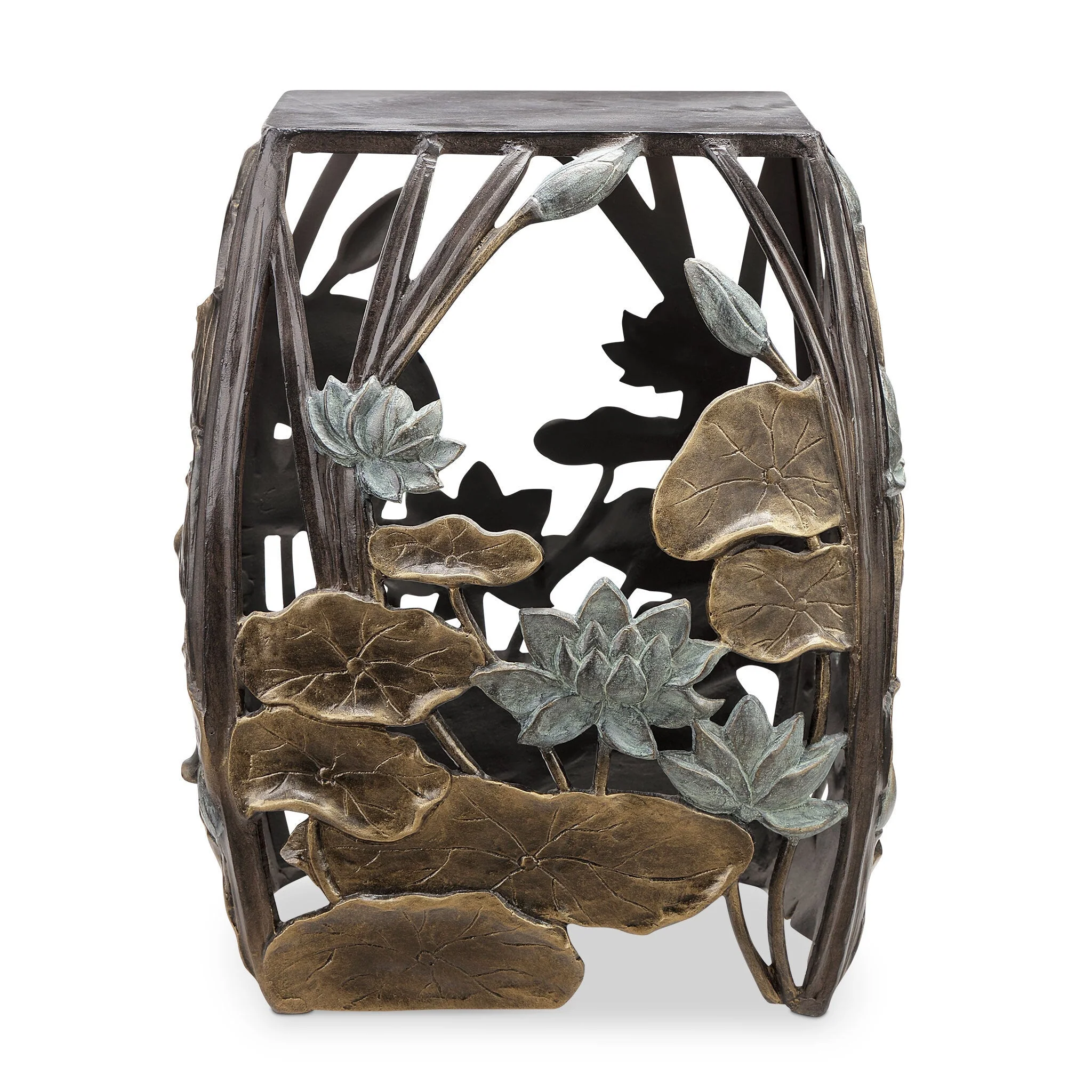 Water Lilies Garden Stool - Image 2