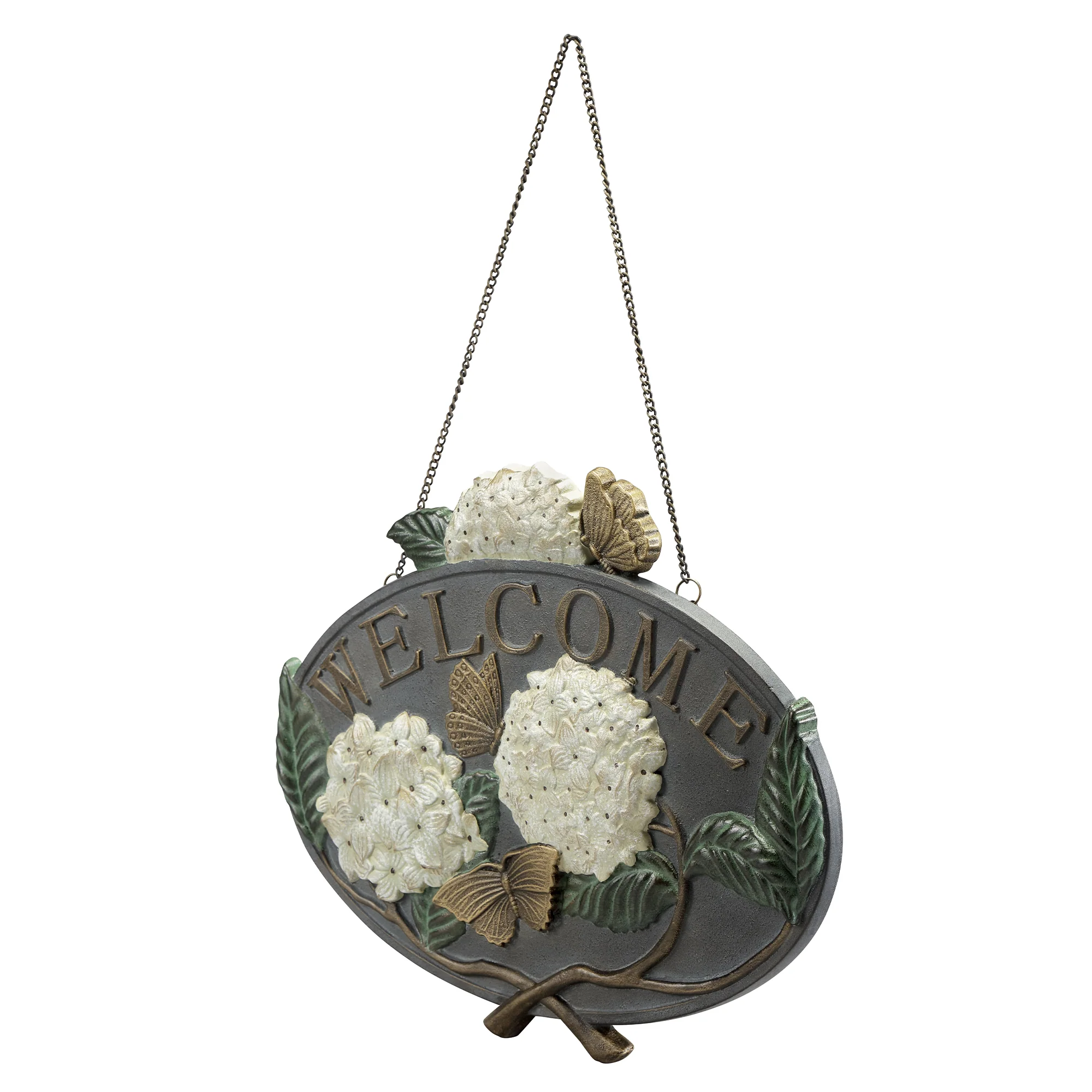 Hydrangea Hanging Welcome Sign - Image 4