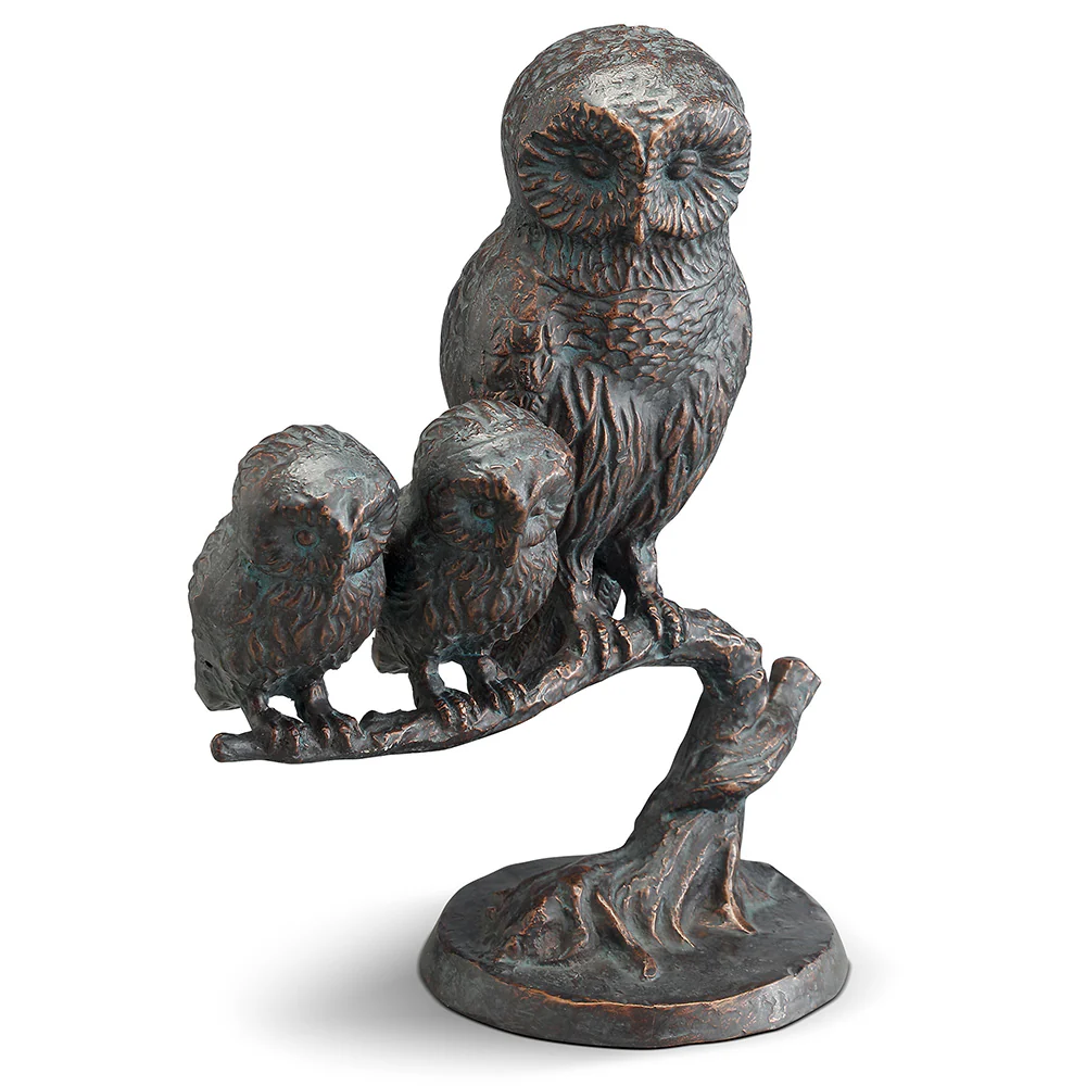 Owl Family Sculpture - Image 2