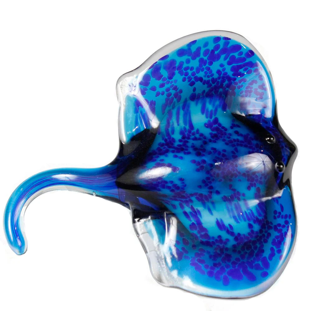 Sting Ray Wall Art Large by Viz Glass 7701BIR