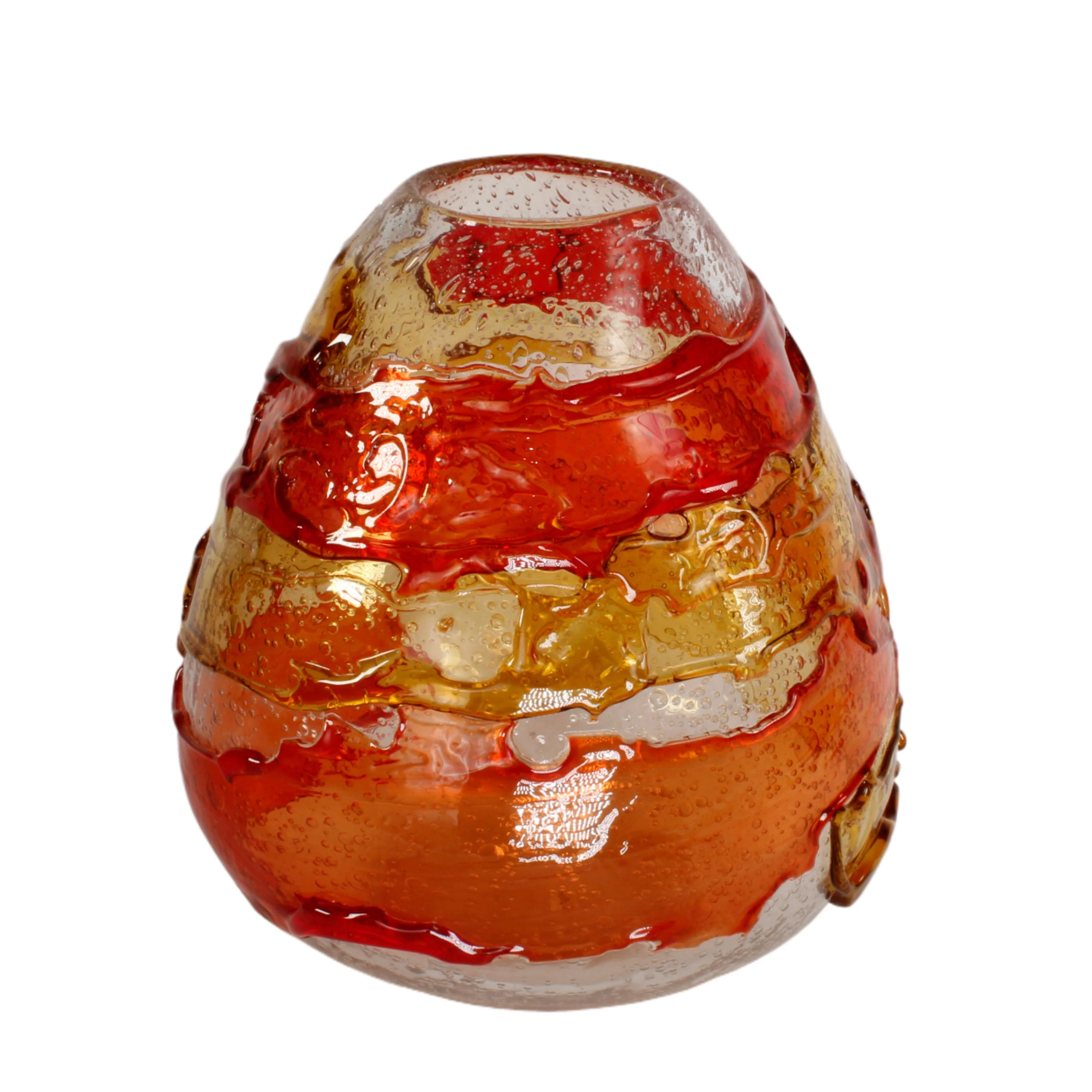 Sunset Glow - Handblown Art Glass Vase 8016 by Viz Glass