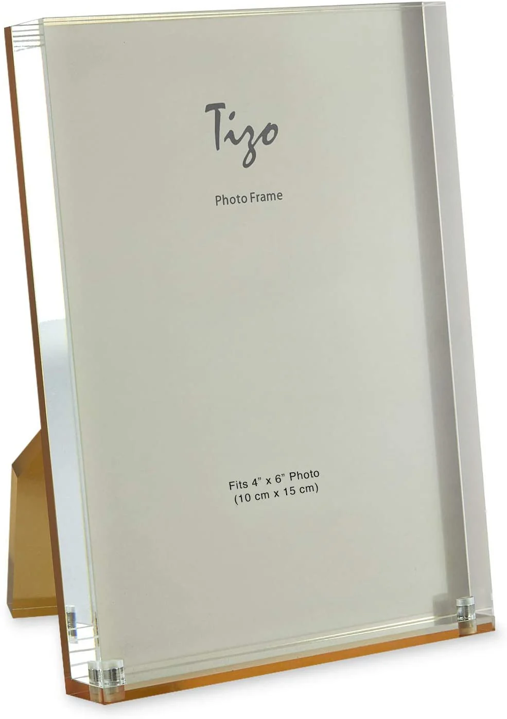 Tizo Lucite Frame - Gold Back 4x6