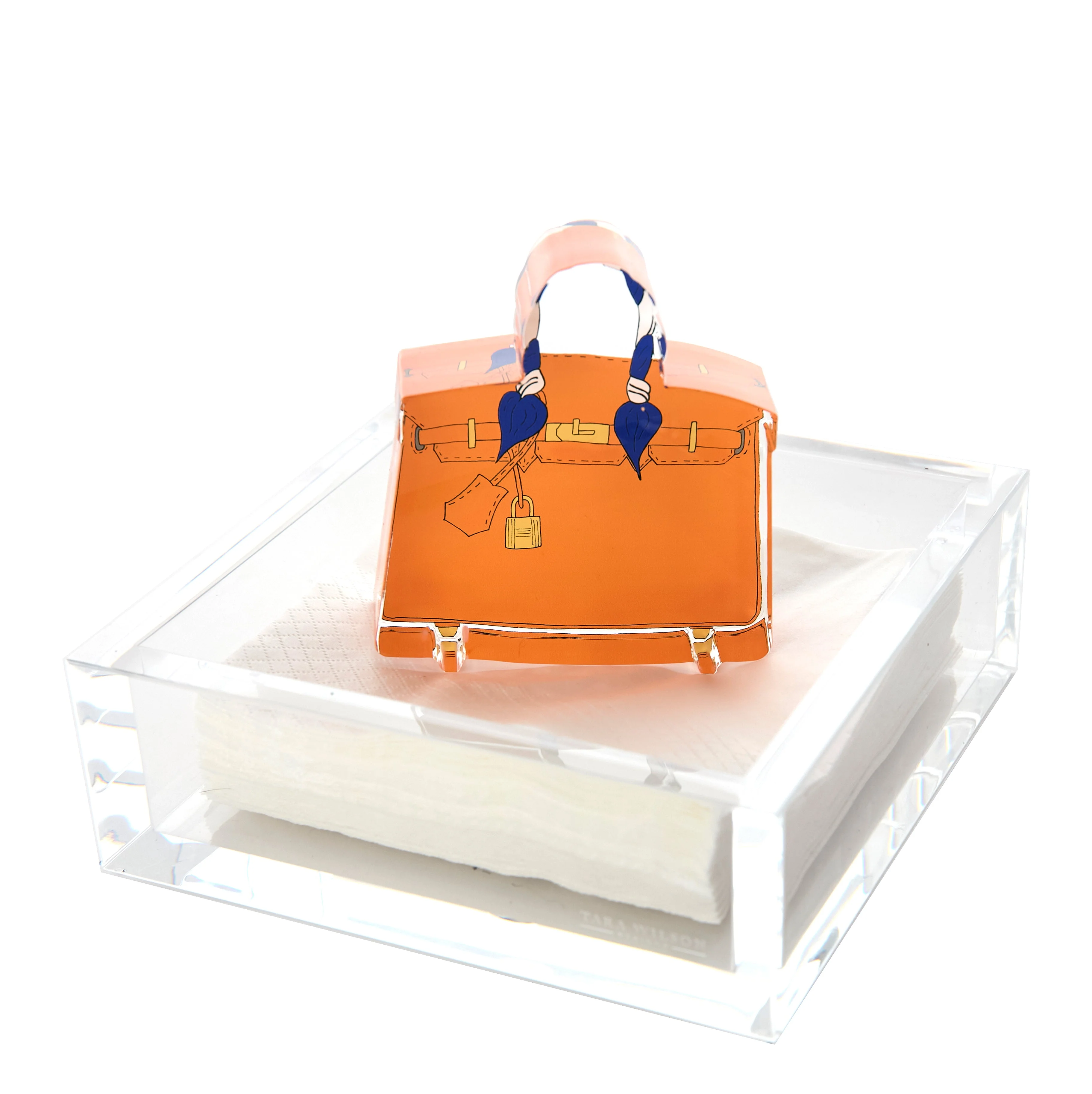 B Bag Acrylic Cocktail Napkin Holder - Image 2