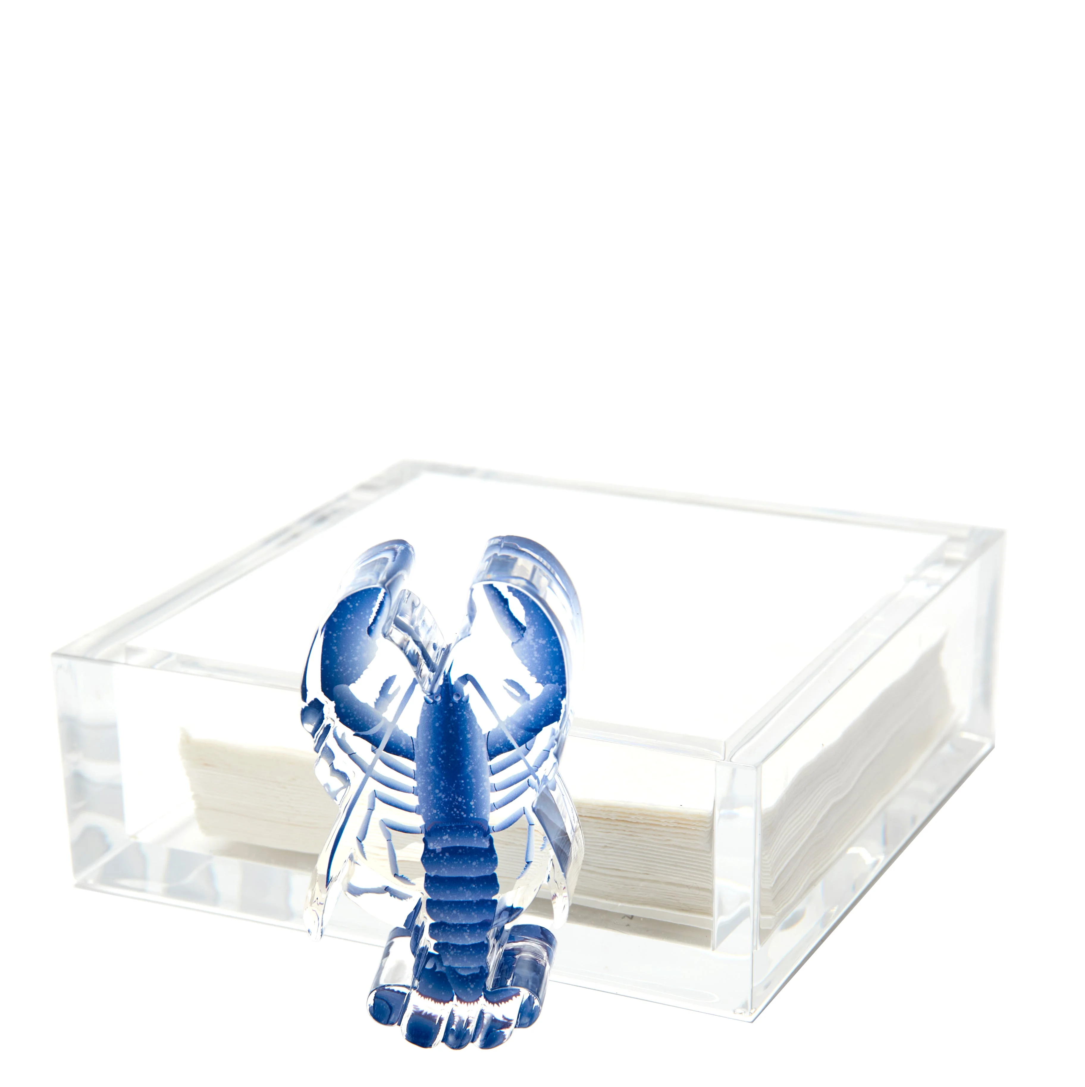 Cocktail Napkin Holder - Blue Lobster - Image 2