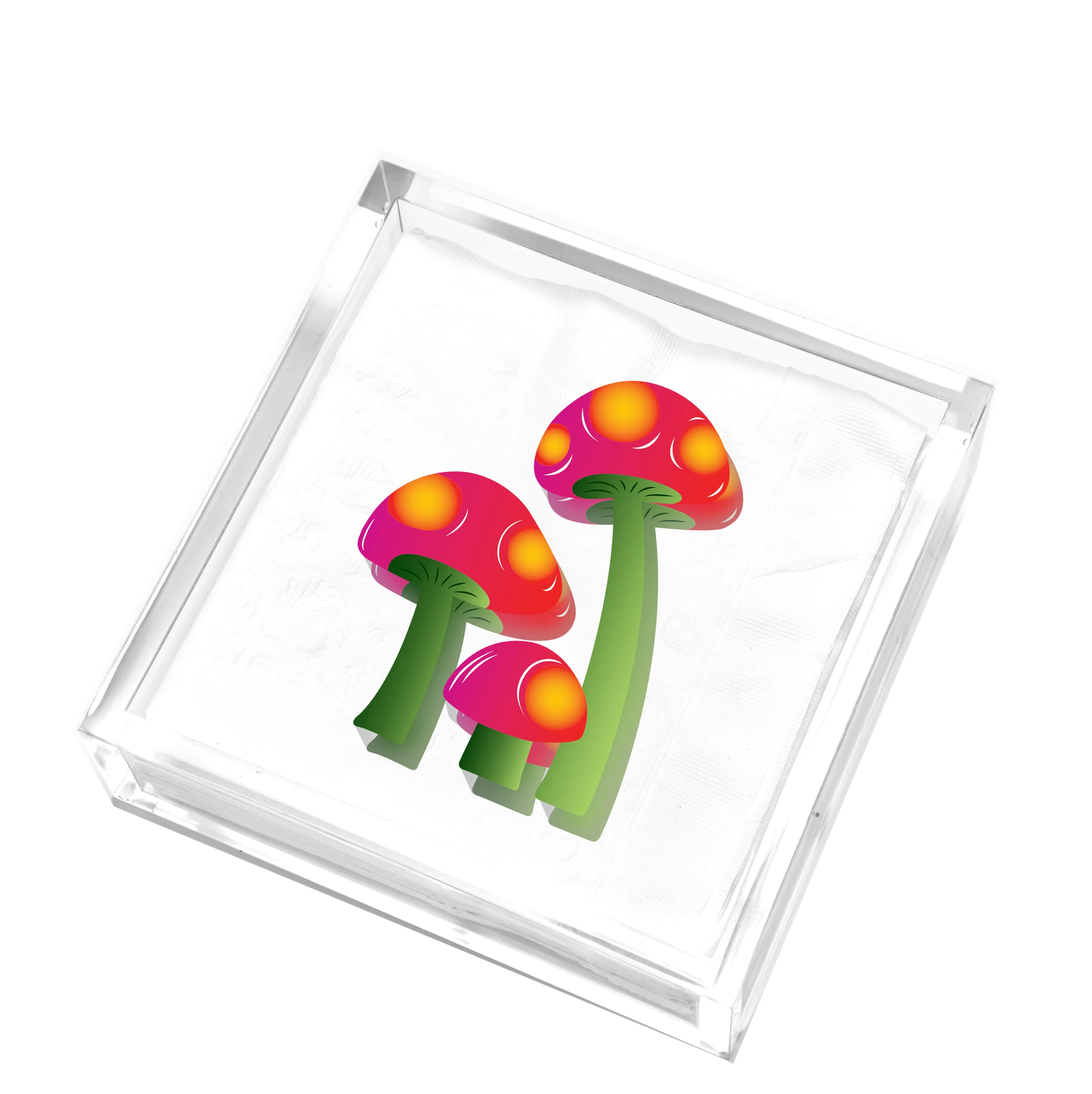 Cocktail Napkin Holder - Mushroom