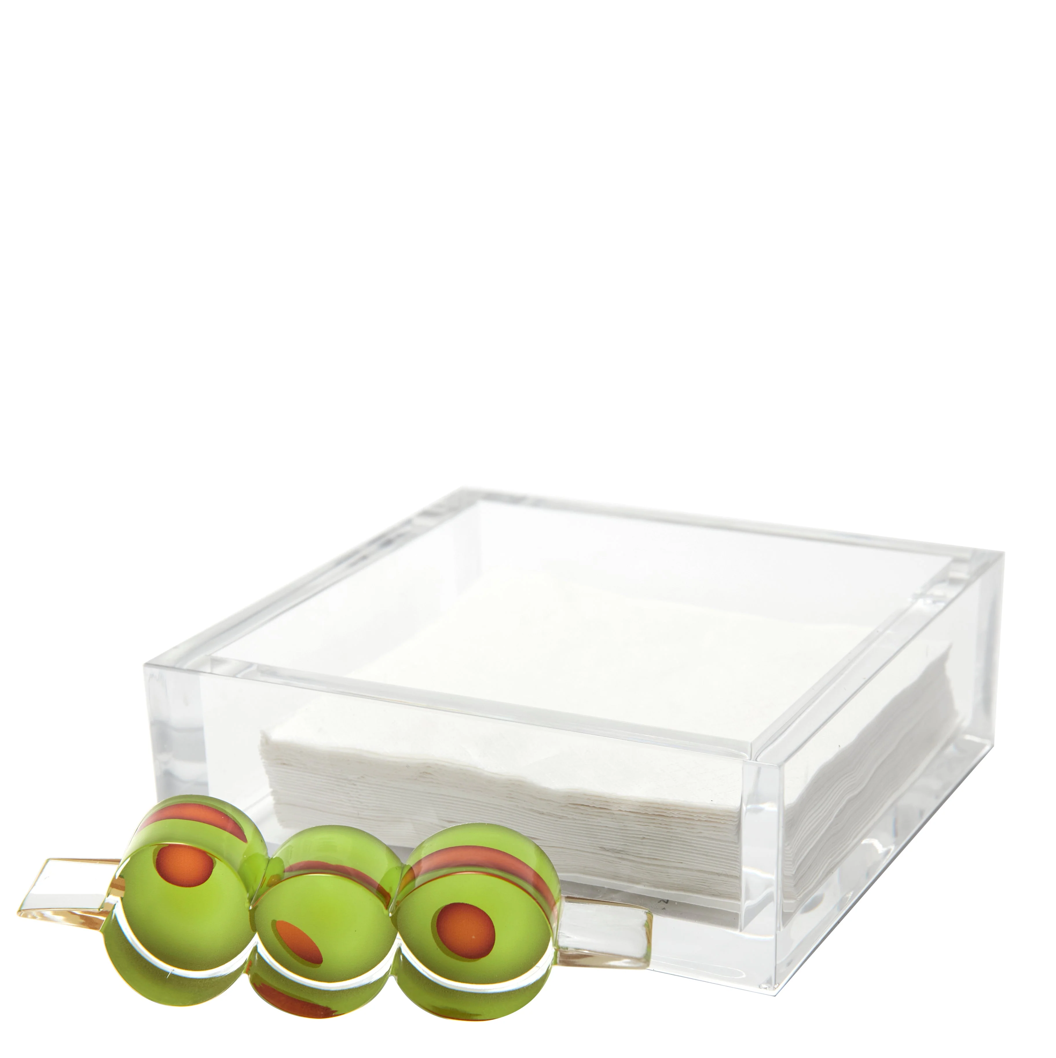 Cocktail Napkin Holder - Olives - Image 2