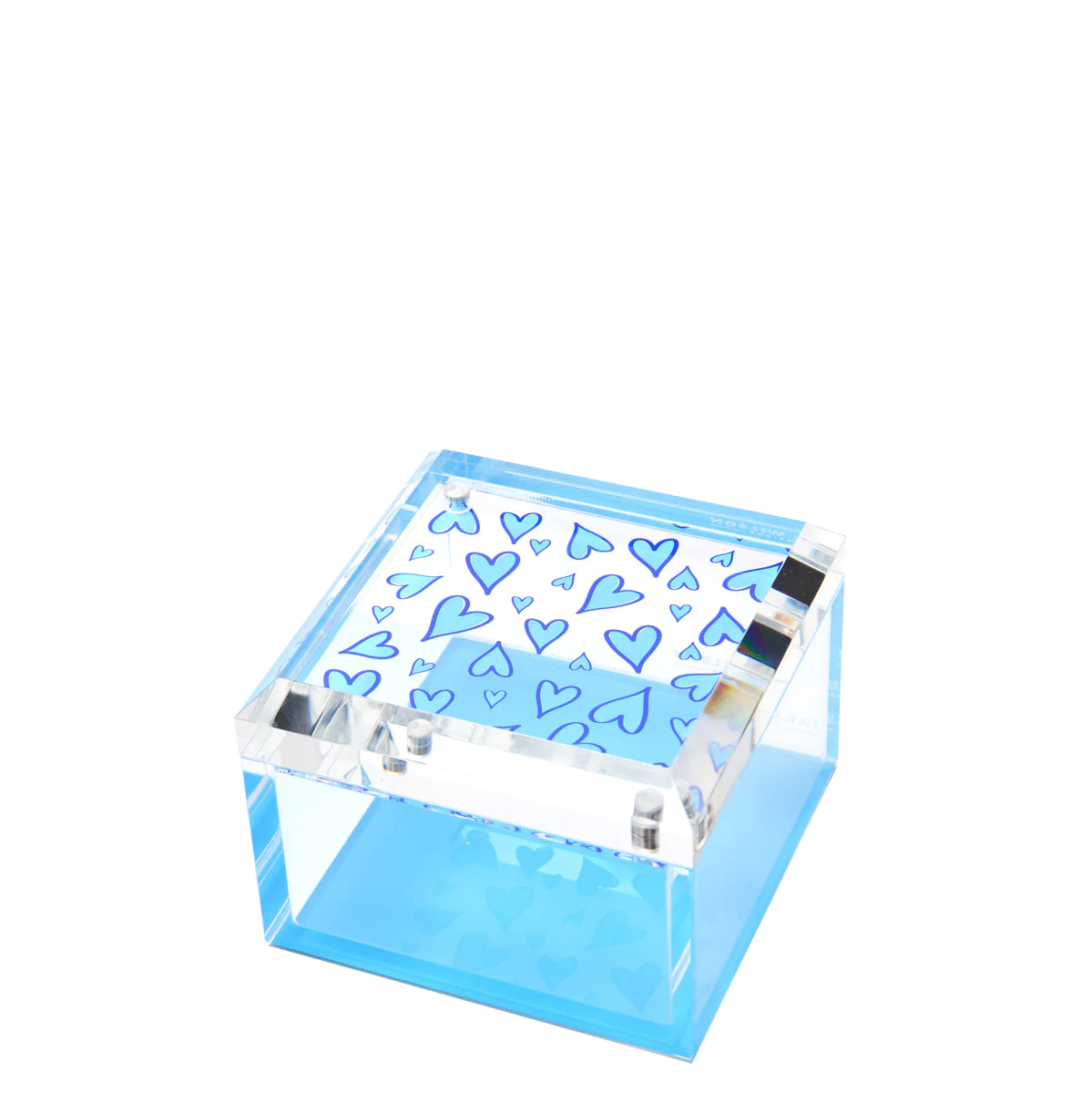 Photo Box - 4" X 4" - Blue Heart