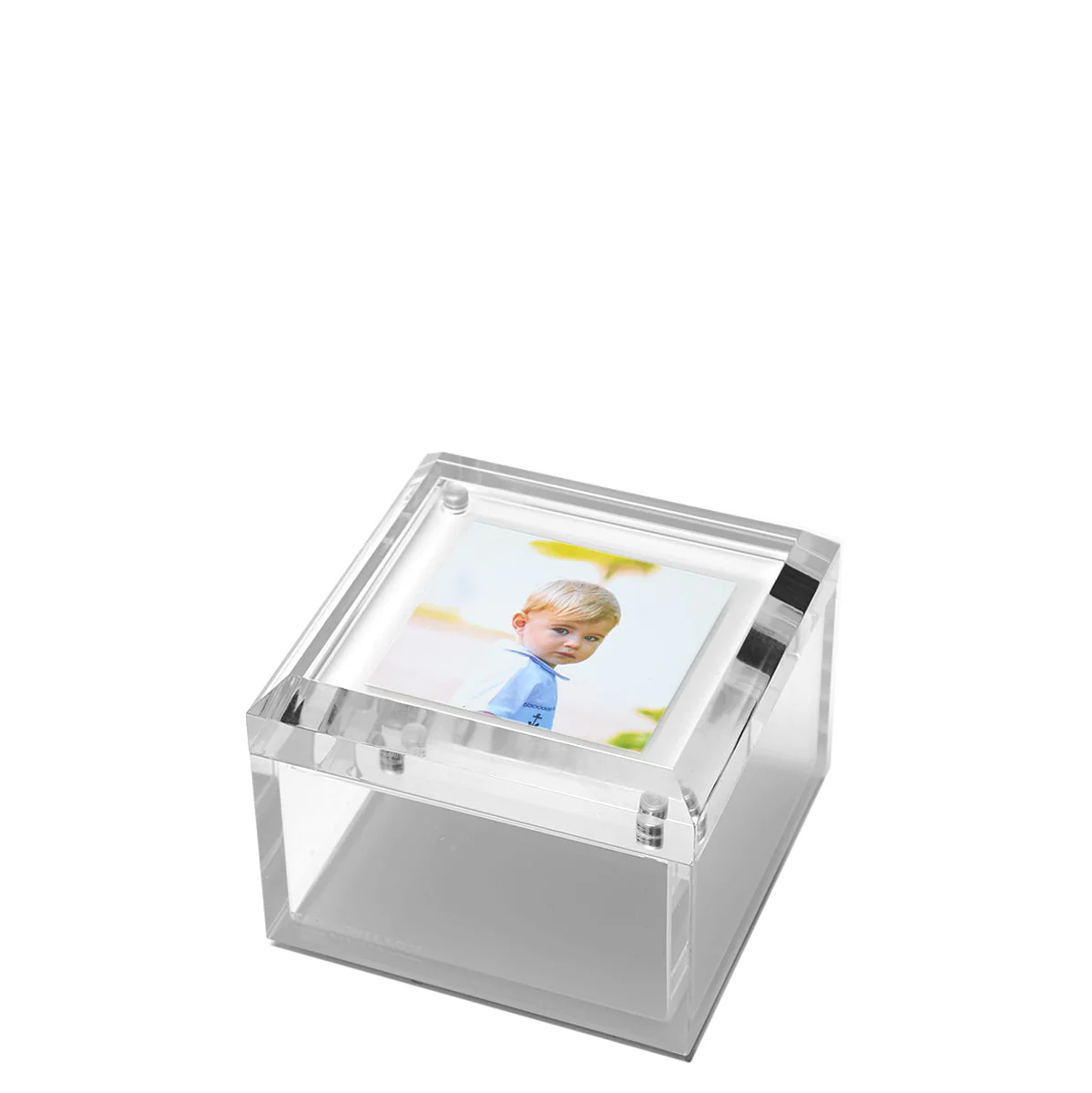 Photo Box - 4" X 4" - Printed White