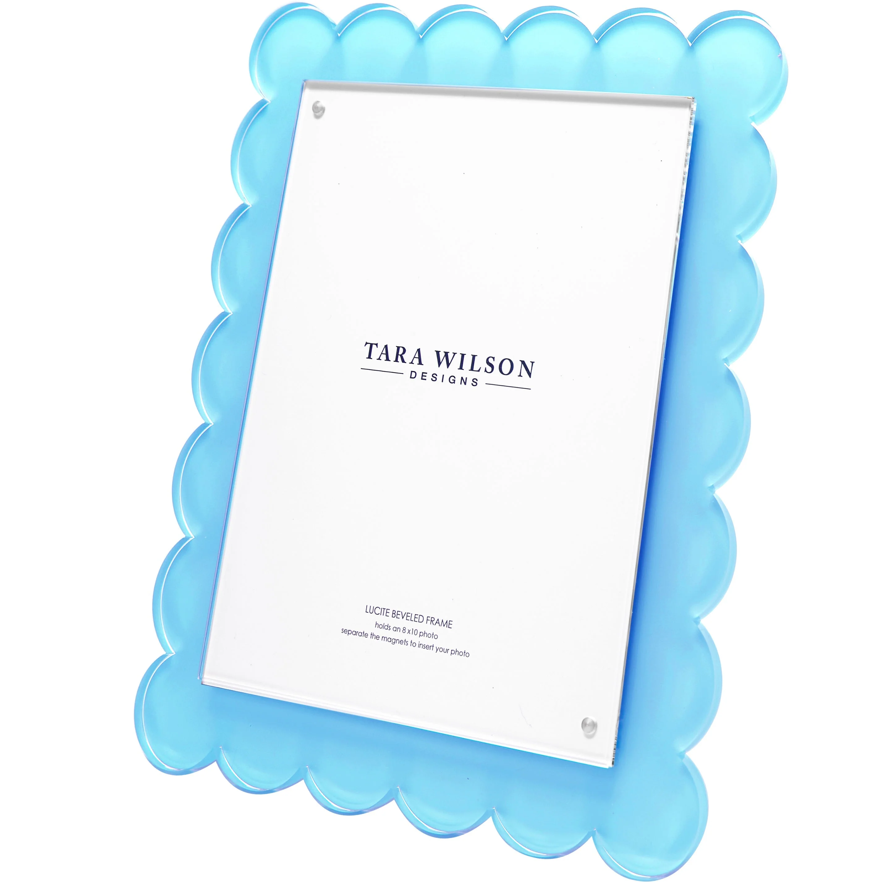Scallop Frame - 8 X 10 - Pastel Blue