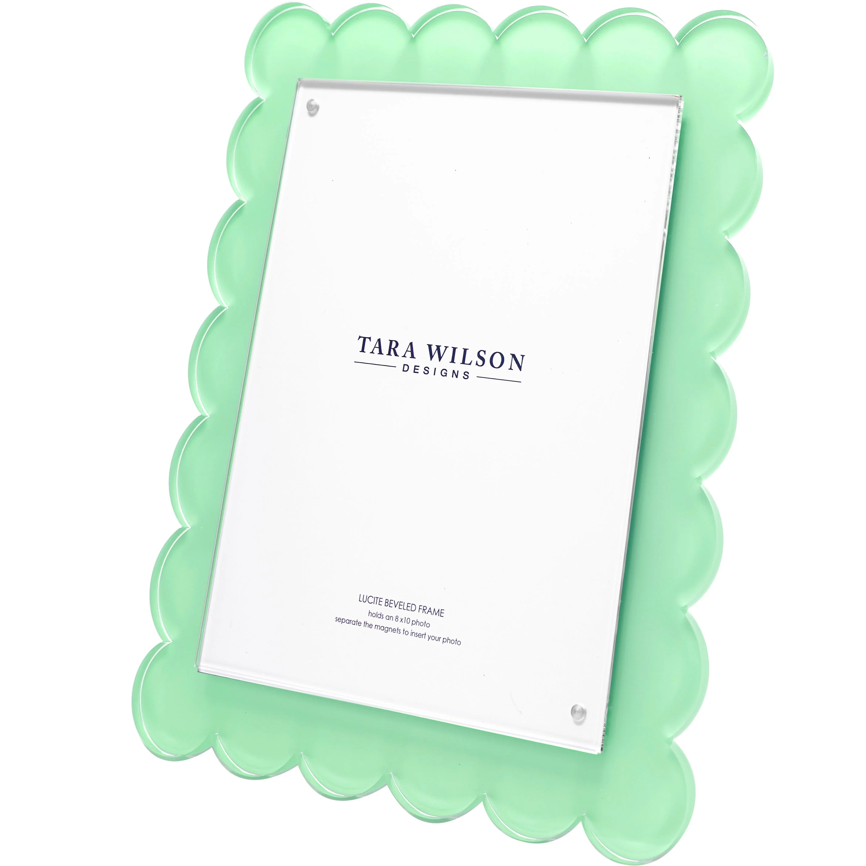 Scallop Frame - 8 X 10 - Pastel Green
