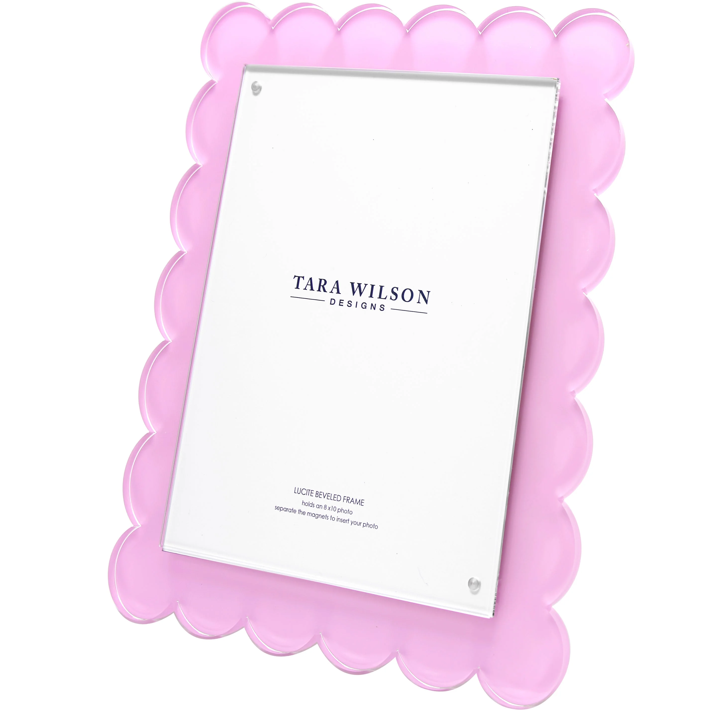 Scallop Frame - 8 X 10 - Pastel Pink