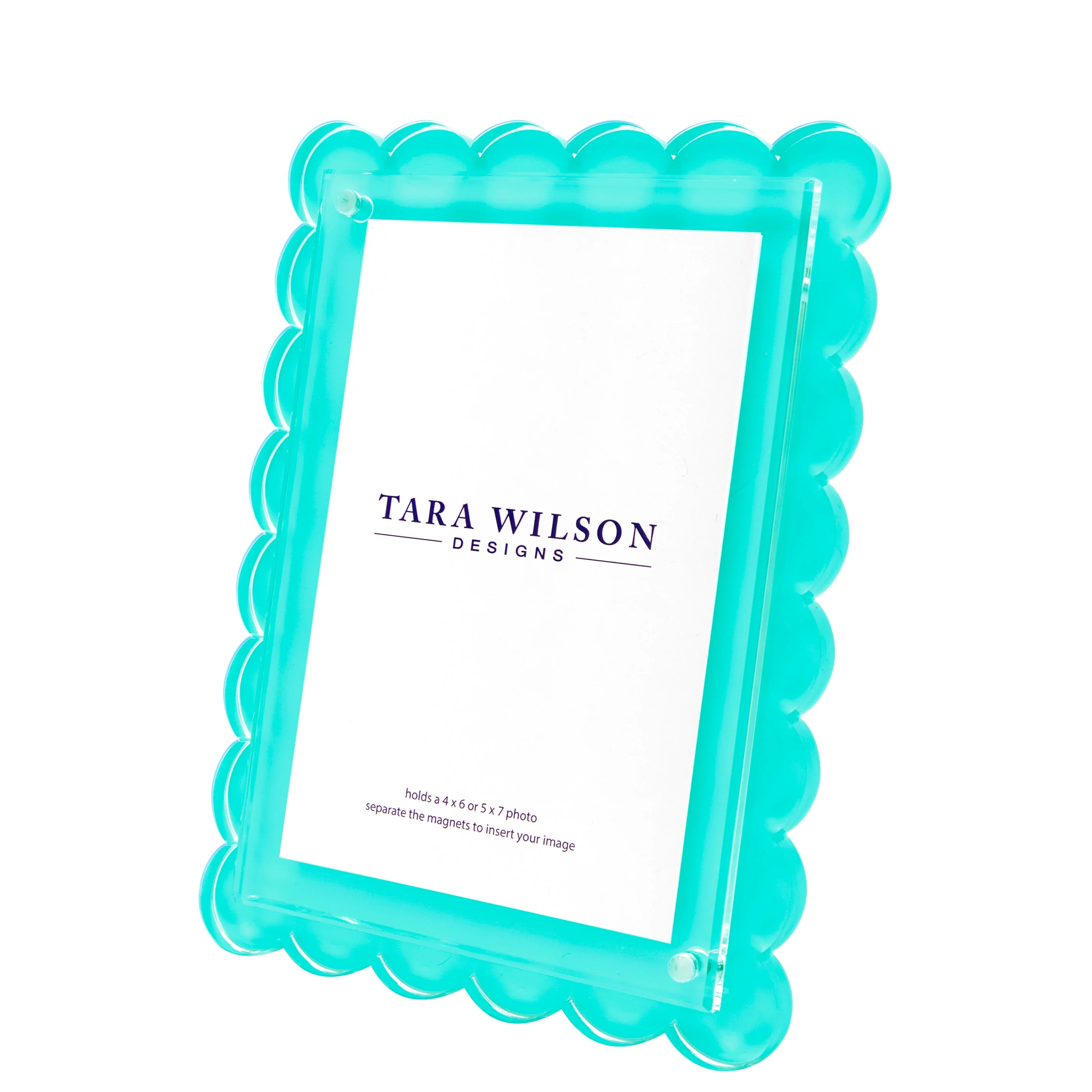 Scallop Frame - Turquoise