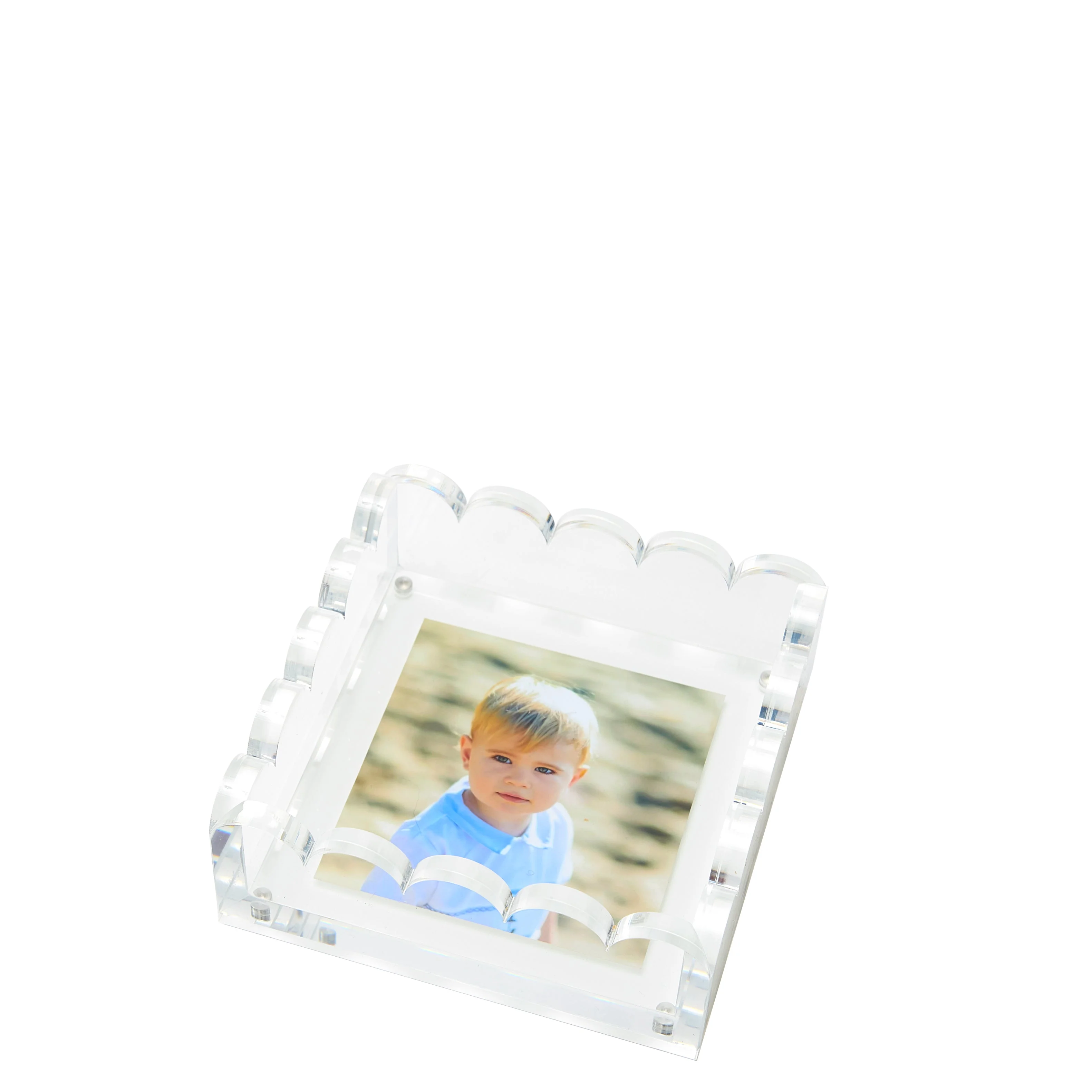 Scallop Photo Tray - Small - Clear