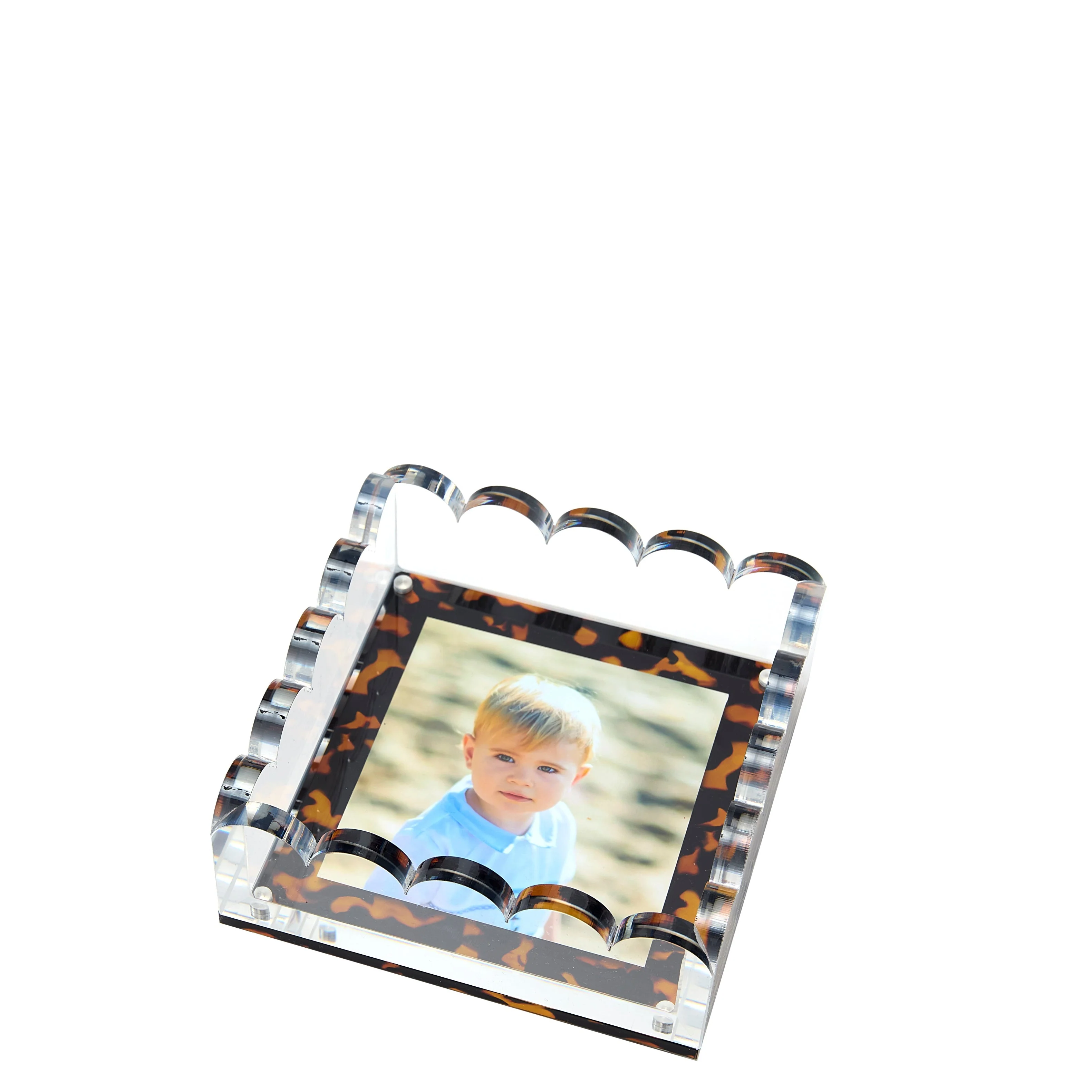 Scallop Photo Tray - Small - Tortoise