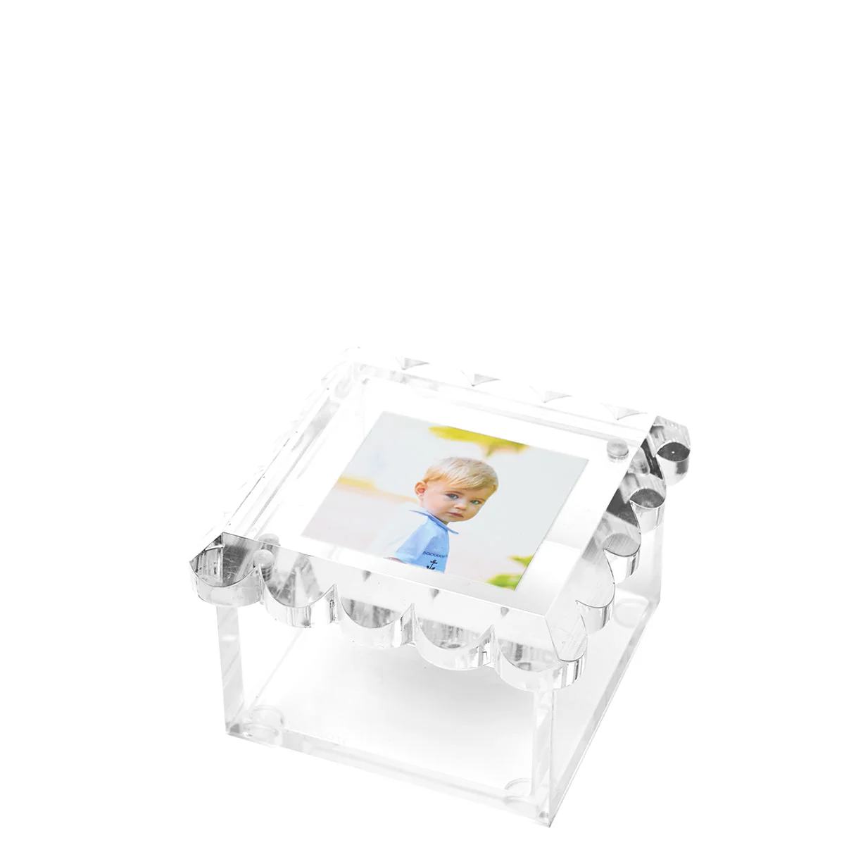 Square Scallop Photo Box
